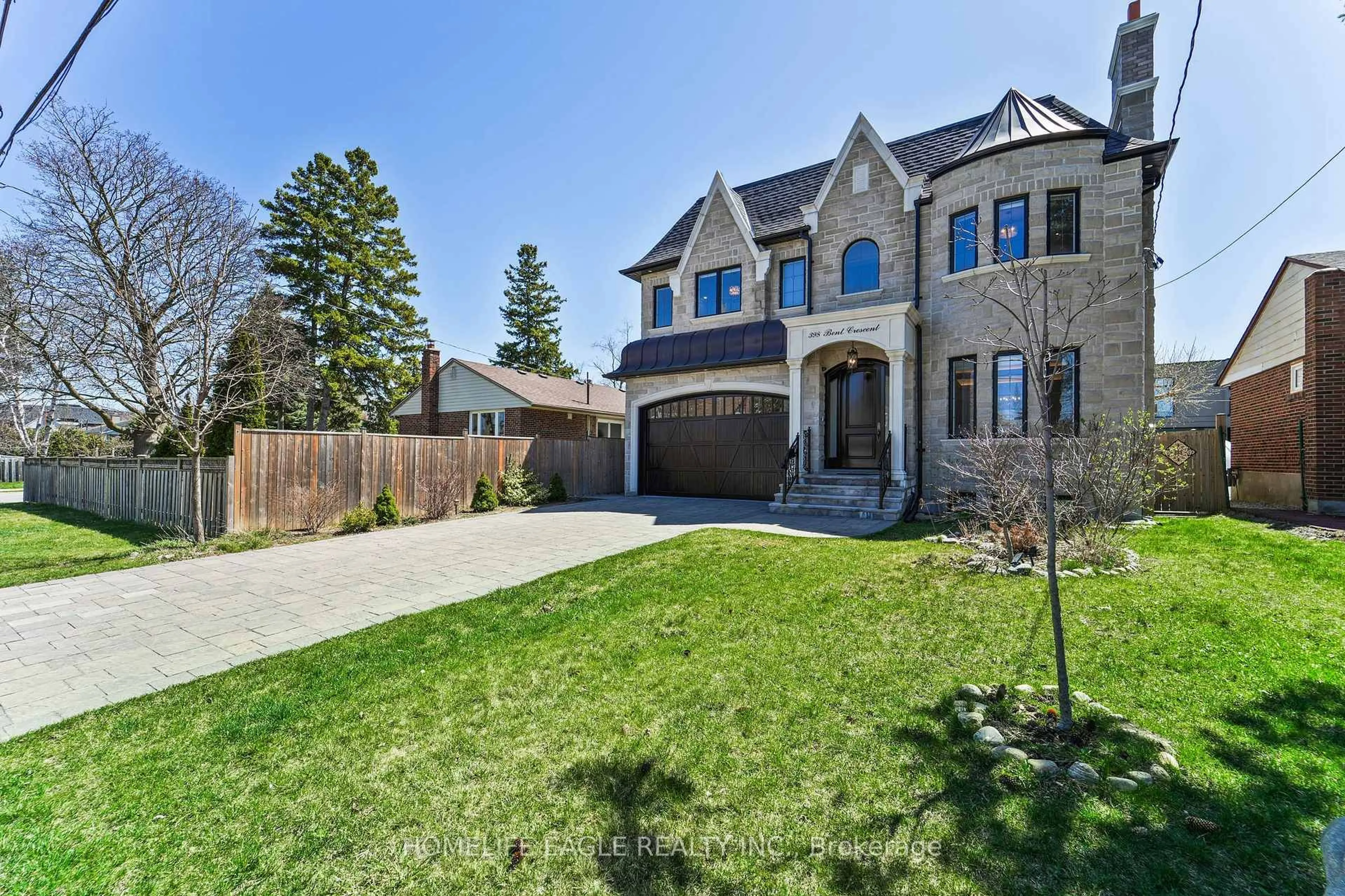 Home with brick exterior material, street for 398 Bent Cres, Richmond Hill Ontario L4C 1C3