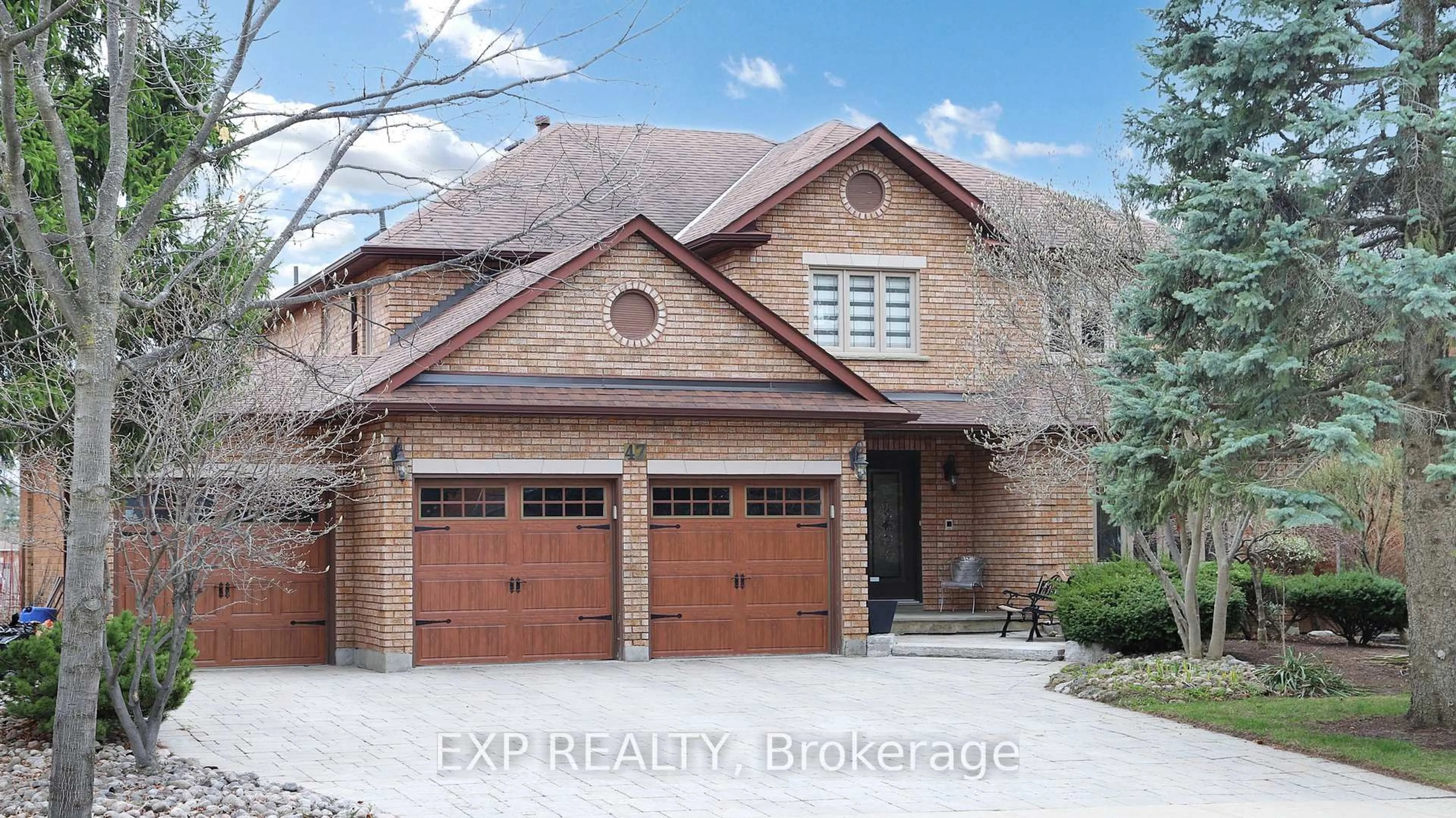 Home with brick exterior material, street for 47 Blackburn Blvd, Vaughan Ontario L4L 7J5