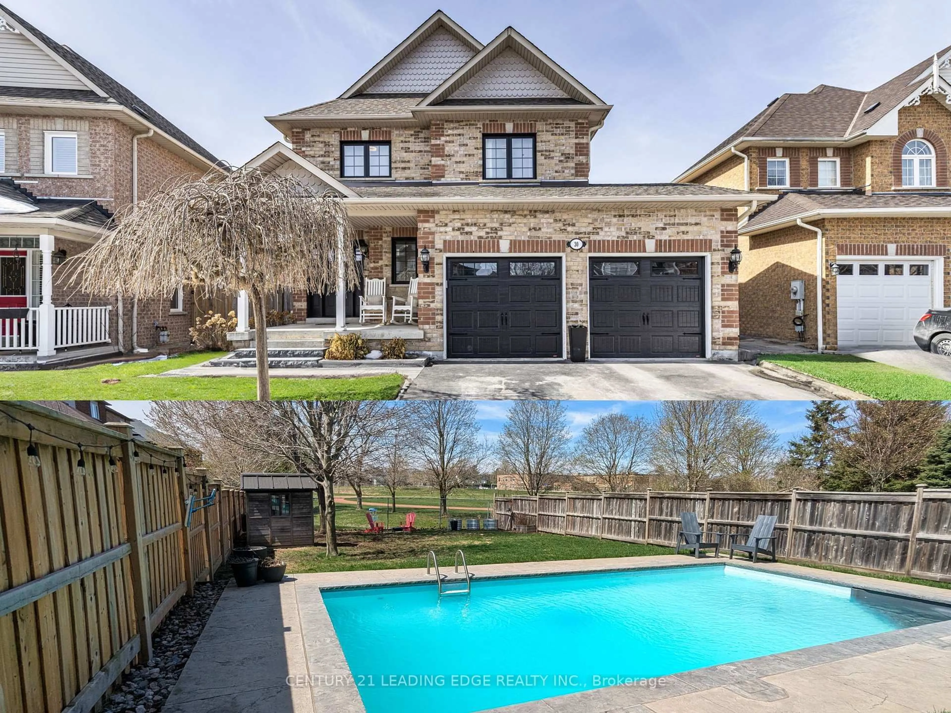 Home with brick exterior material, water/lake/river/ocean view for 30 Nelkydd Lane, Uxbridge Ontario L9P 1Y1
