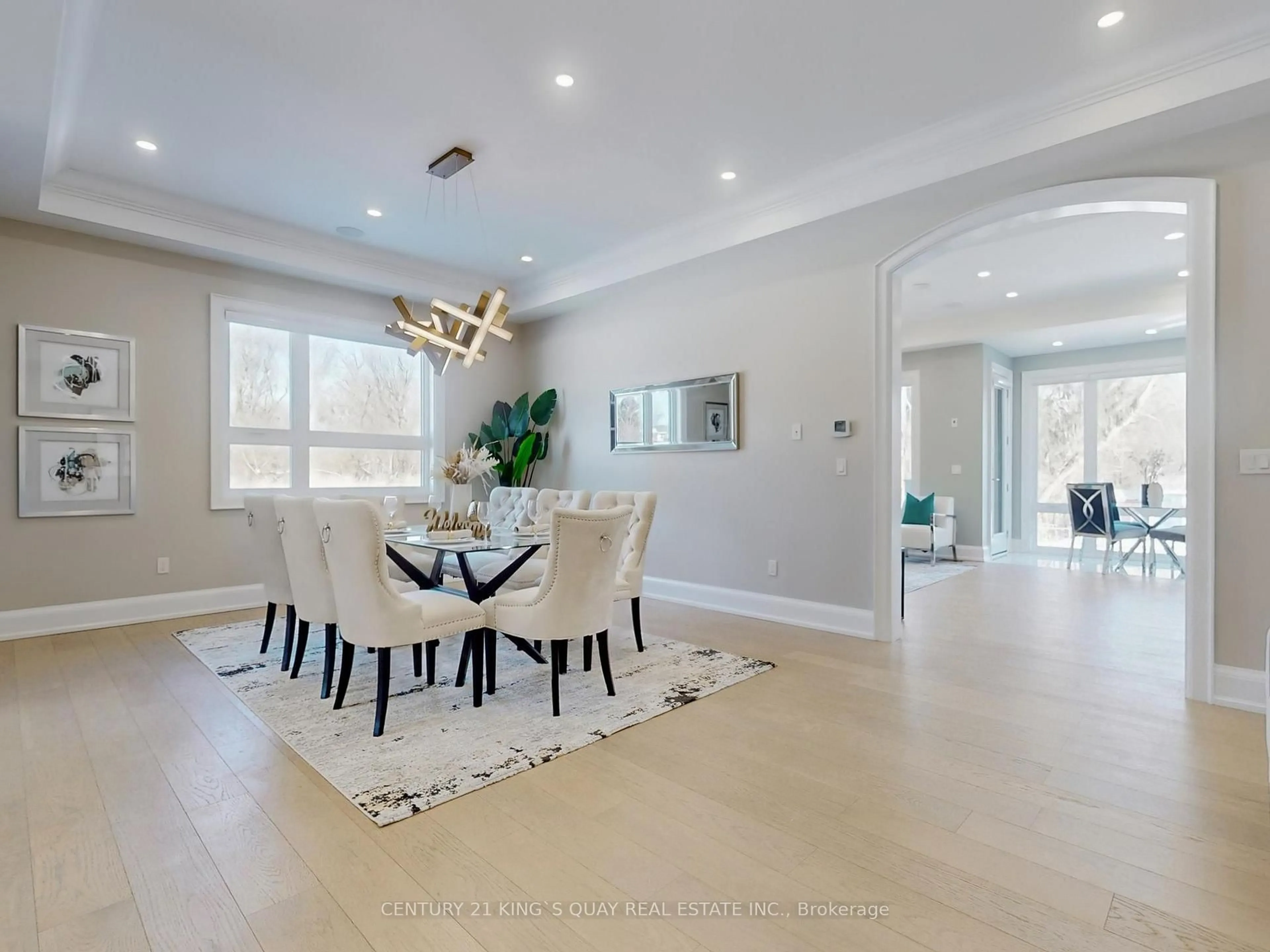 Dining room, ceramic/tile floor for 41 Lillian Ave, Markham Ontario L3T 4N5