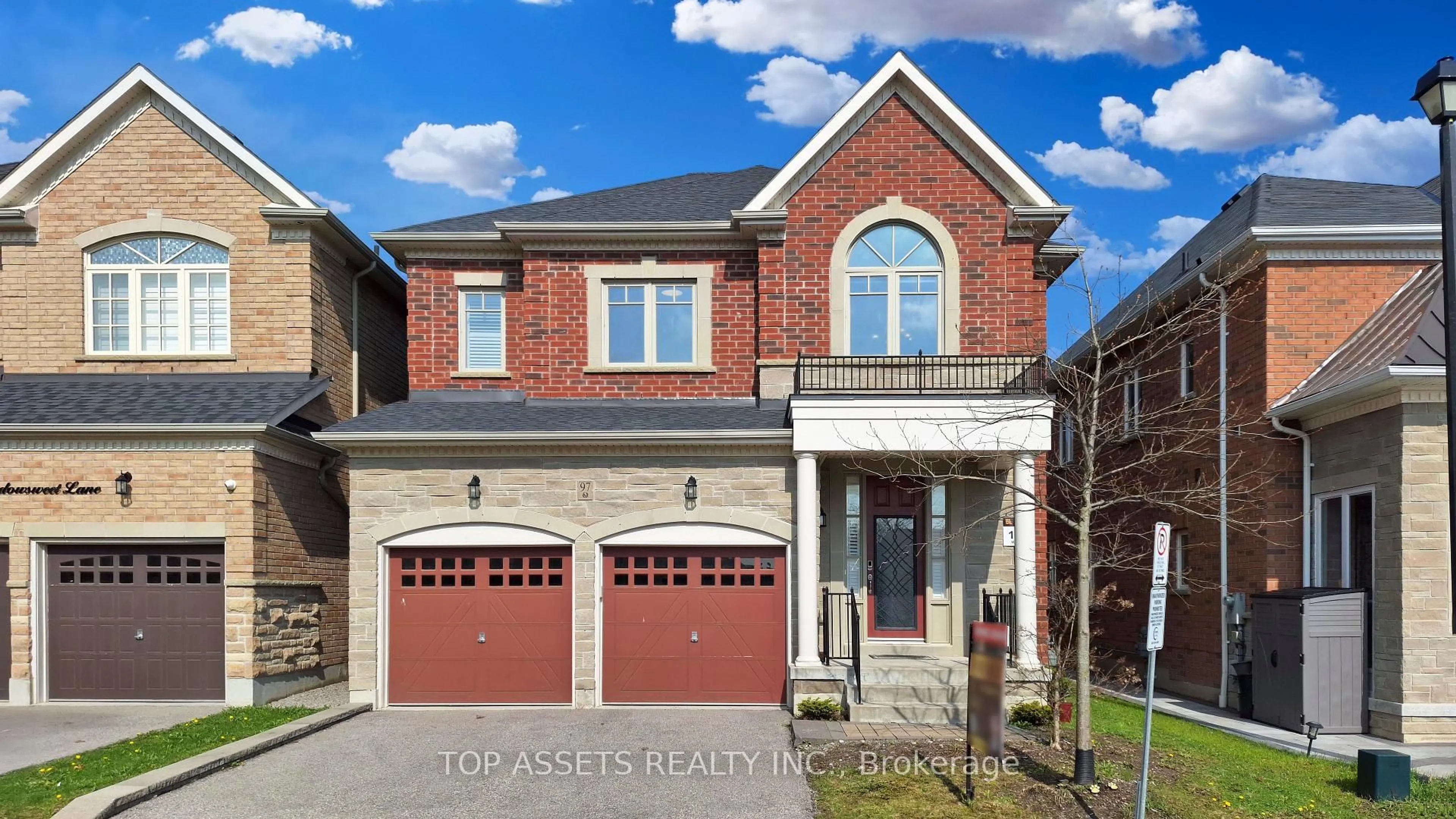 Home with brick exterior material, street for 97 Meadowsweet Lane, Richmond Hill Ontario L4E 1B9
