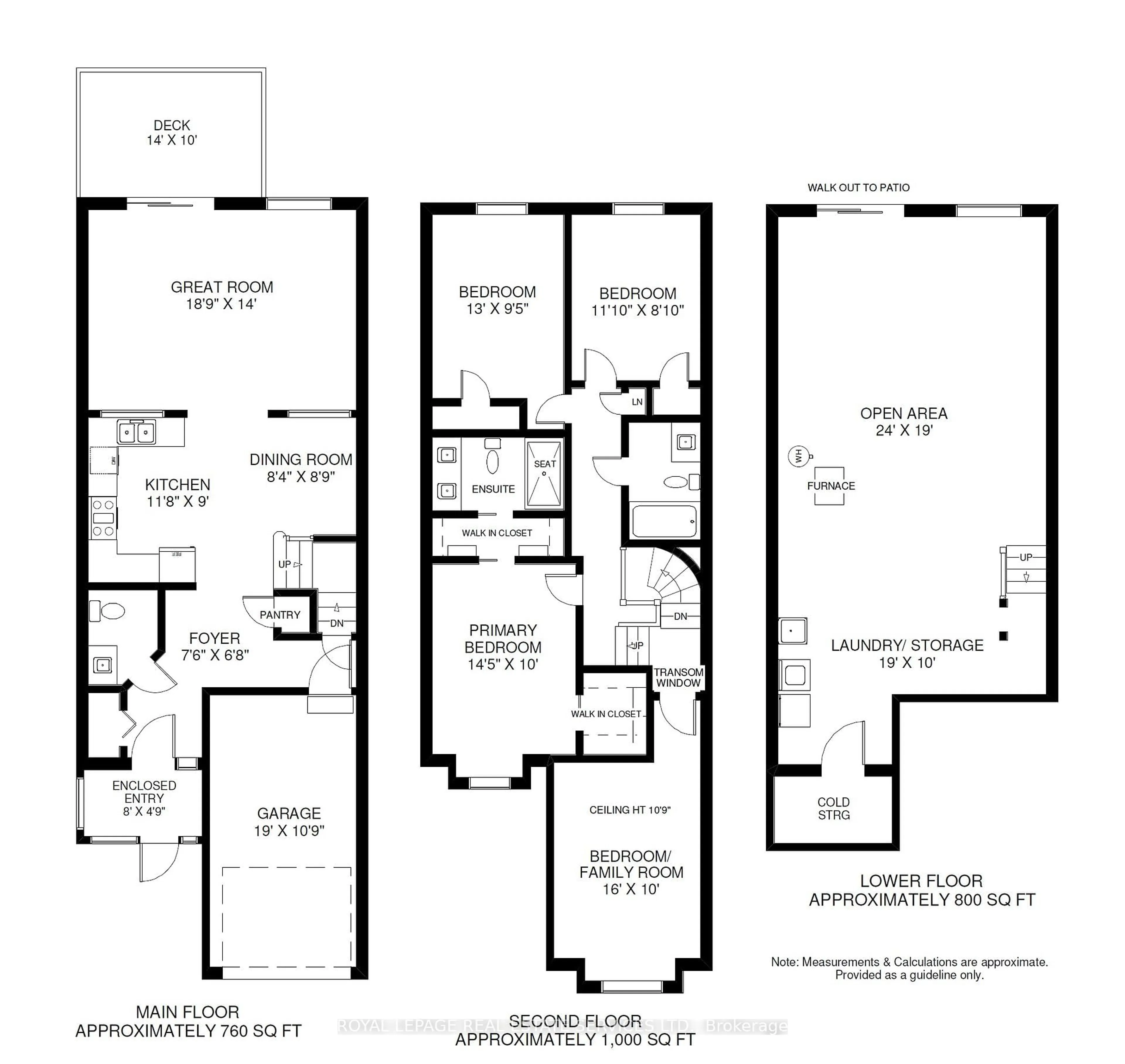 Floor plan for 641 Bondi Ave, Newmarket Ontario L3Y 8S8