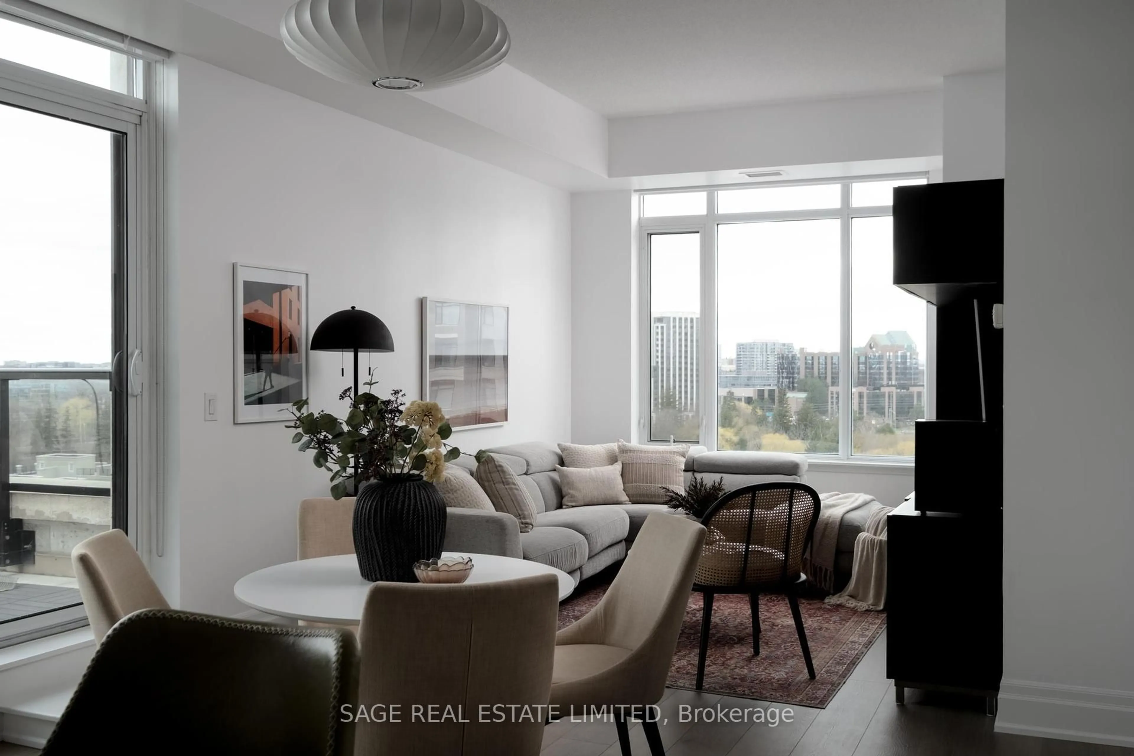 Living room with furniture, unknown for 131 Upper Duke Cres #1007, Markham Ontario L6G 0C9