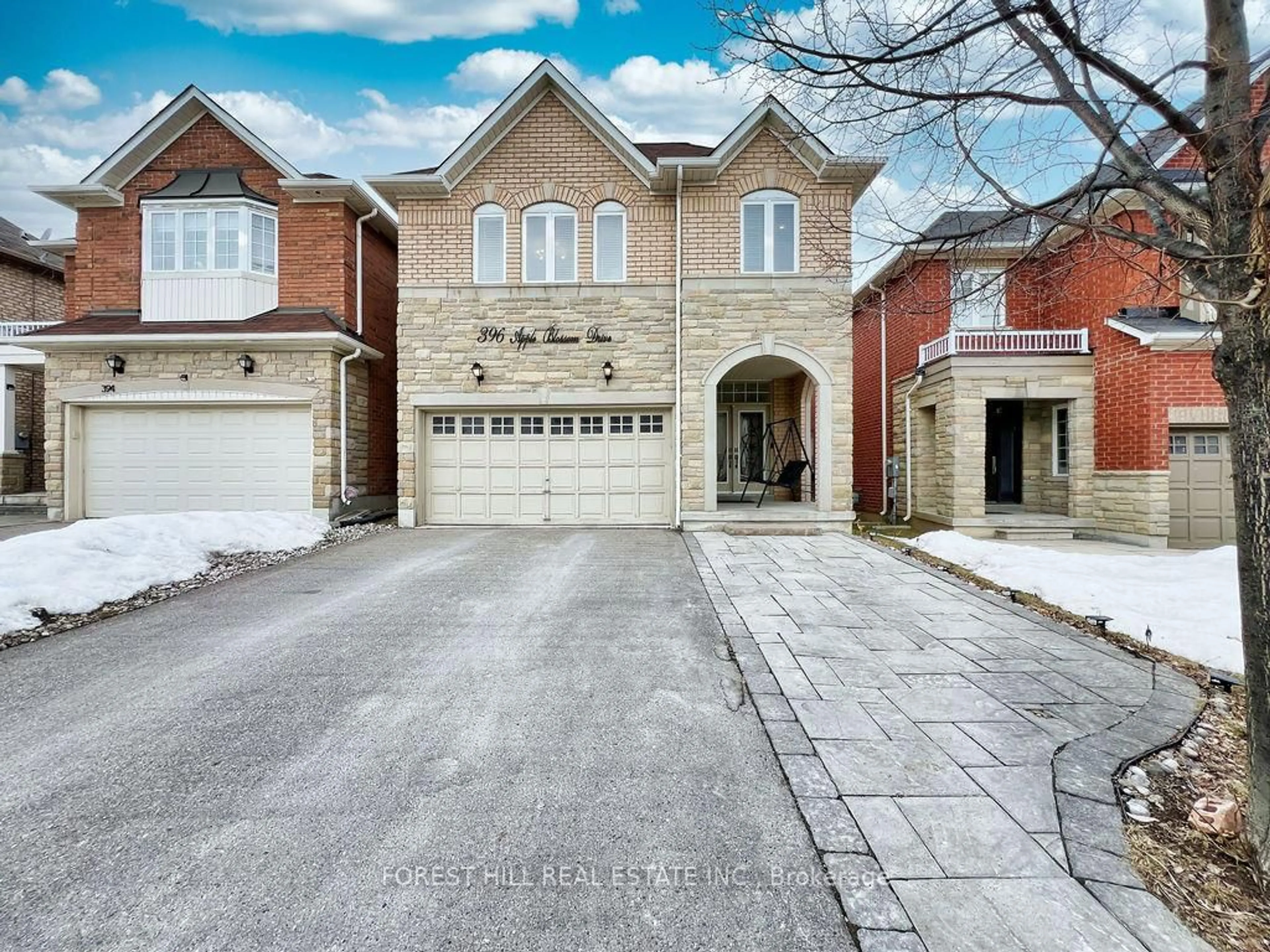 Home with brick exterior material, street for 396 Apple Blossom Dr, Vaughan Ontario L4J 8Z9