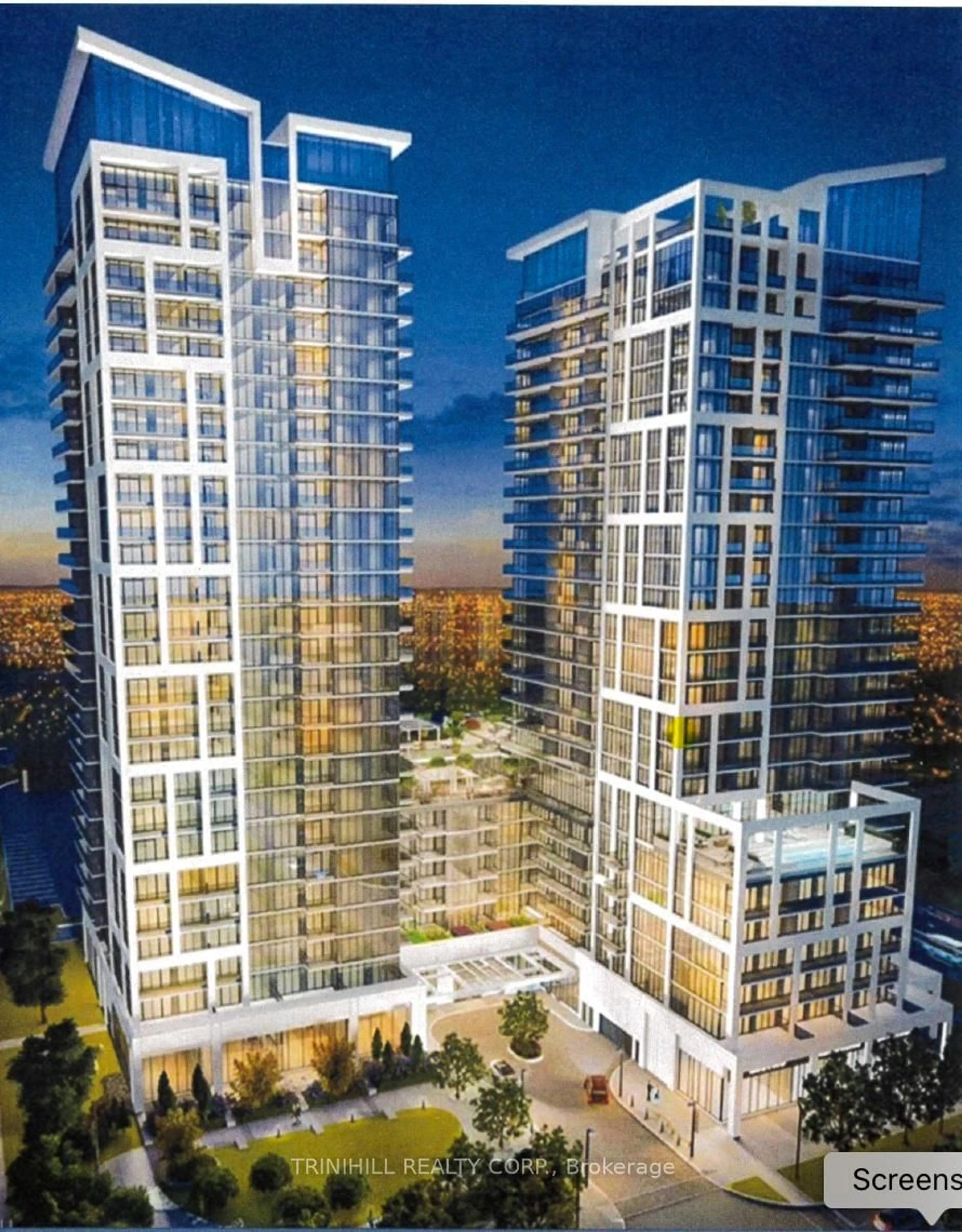 A pic from outside/outdoor area/front of a property/back of a property/a pic from drone, city buildings view from balcony for 9000 JANE St #1005, Vaughan Ontario L4K 0M6