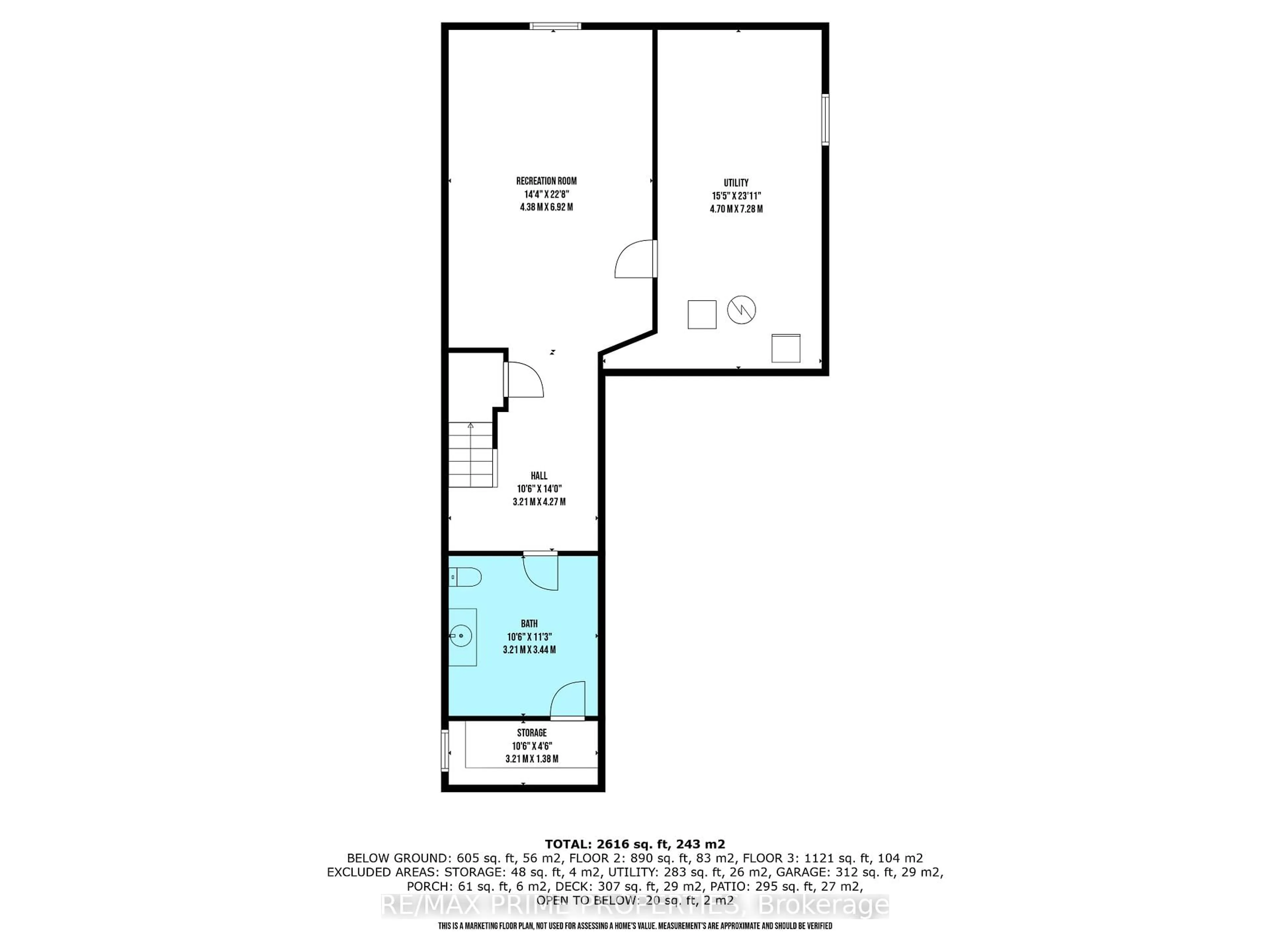 Floor plan for 648 Society Cres, Newmarket Ontario L3X 2V8