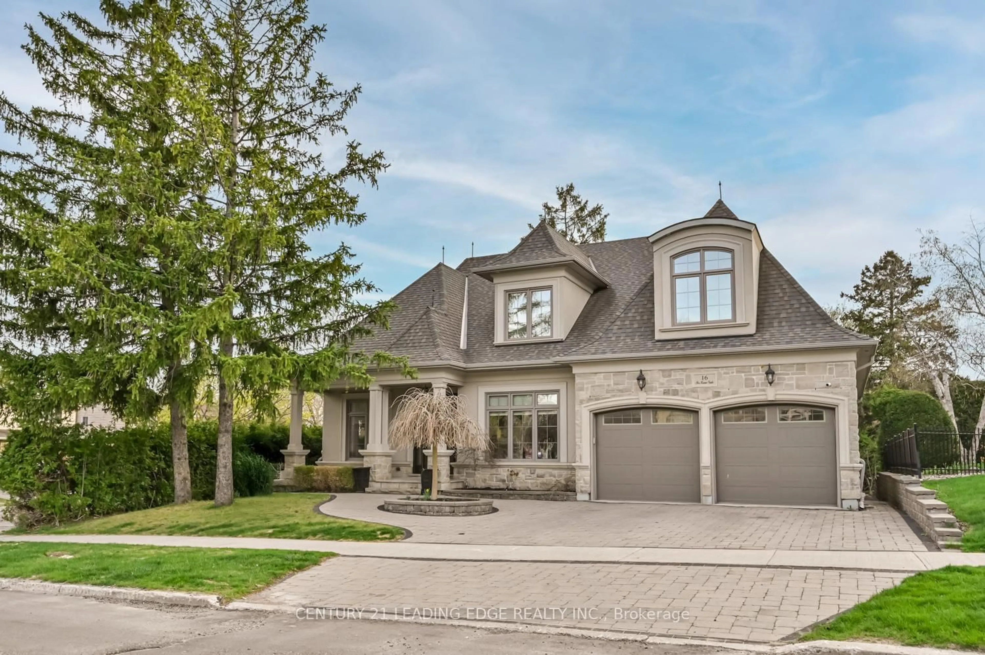 Home with brick exterior material, street for 16 Sir Isaac Gate, Markham Ontario L3P 3N8