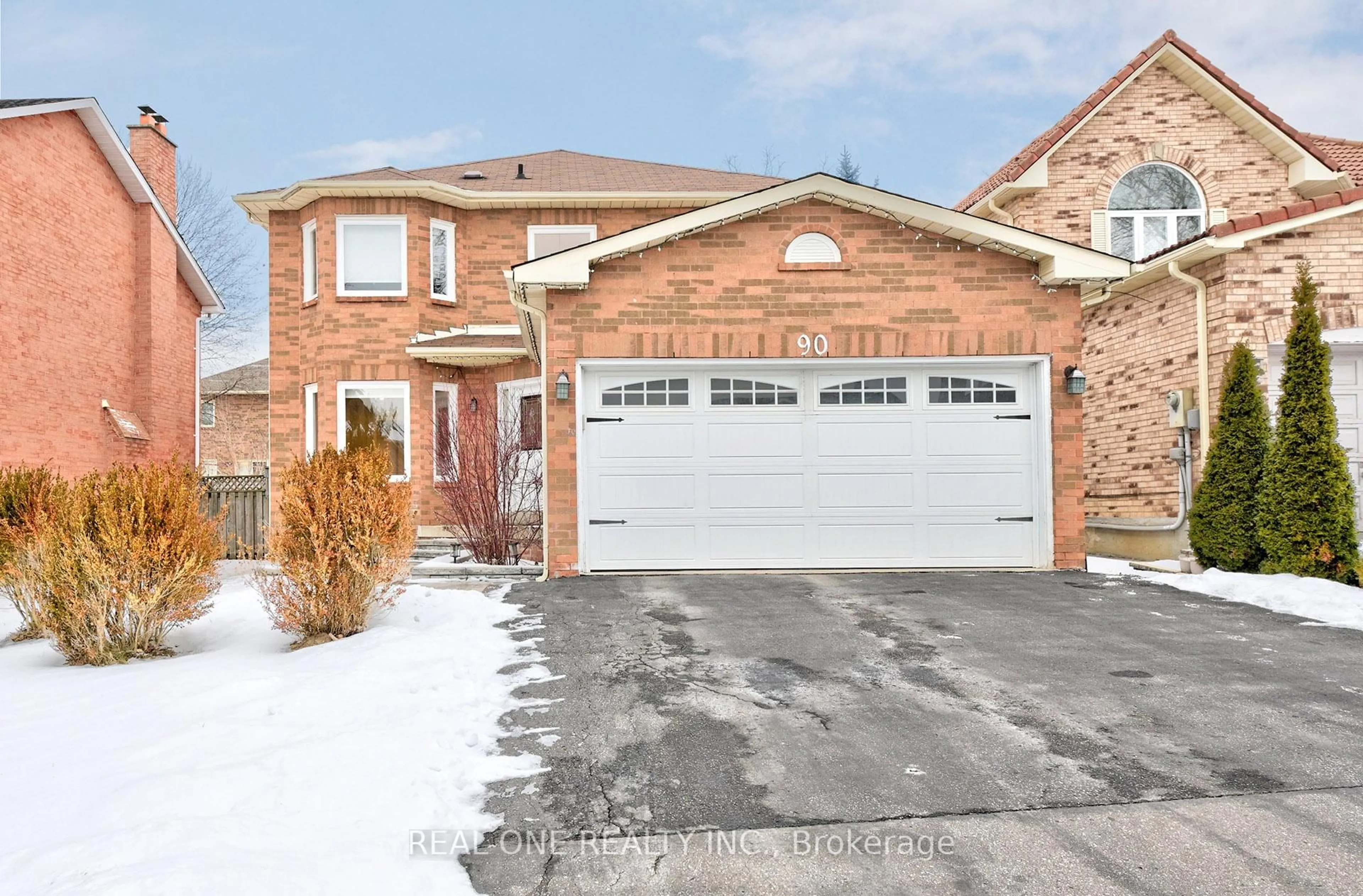 Home with brick exterior material, street for 90 Morrison Cres, Markham Ontario L3R 9K9