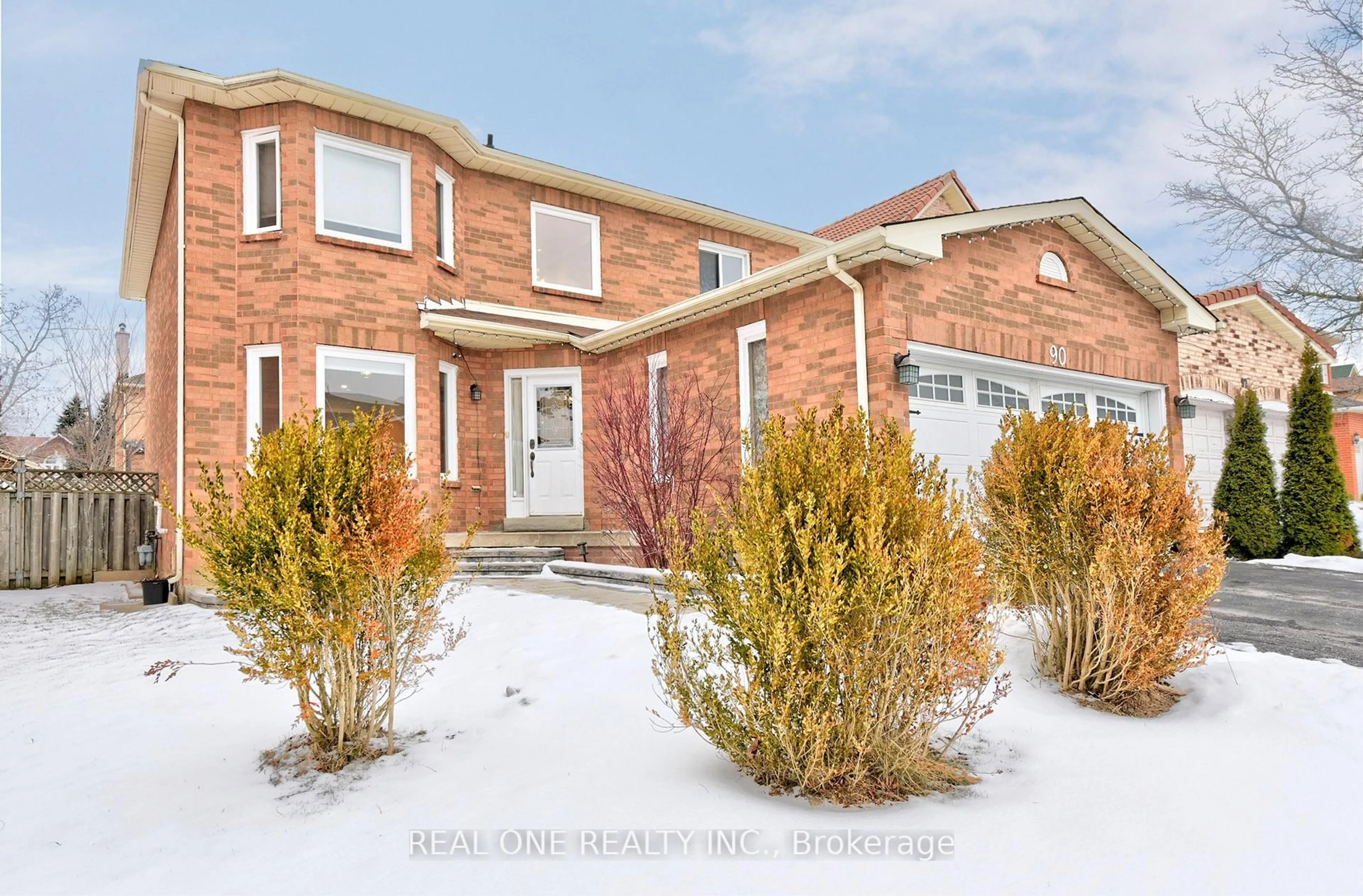 Home with brick exterior material, street for 90 Morrison Cres, Markham Ontario L3R 9K9
