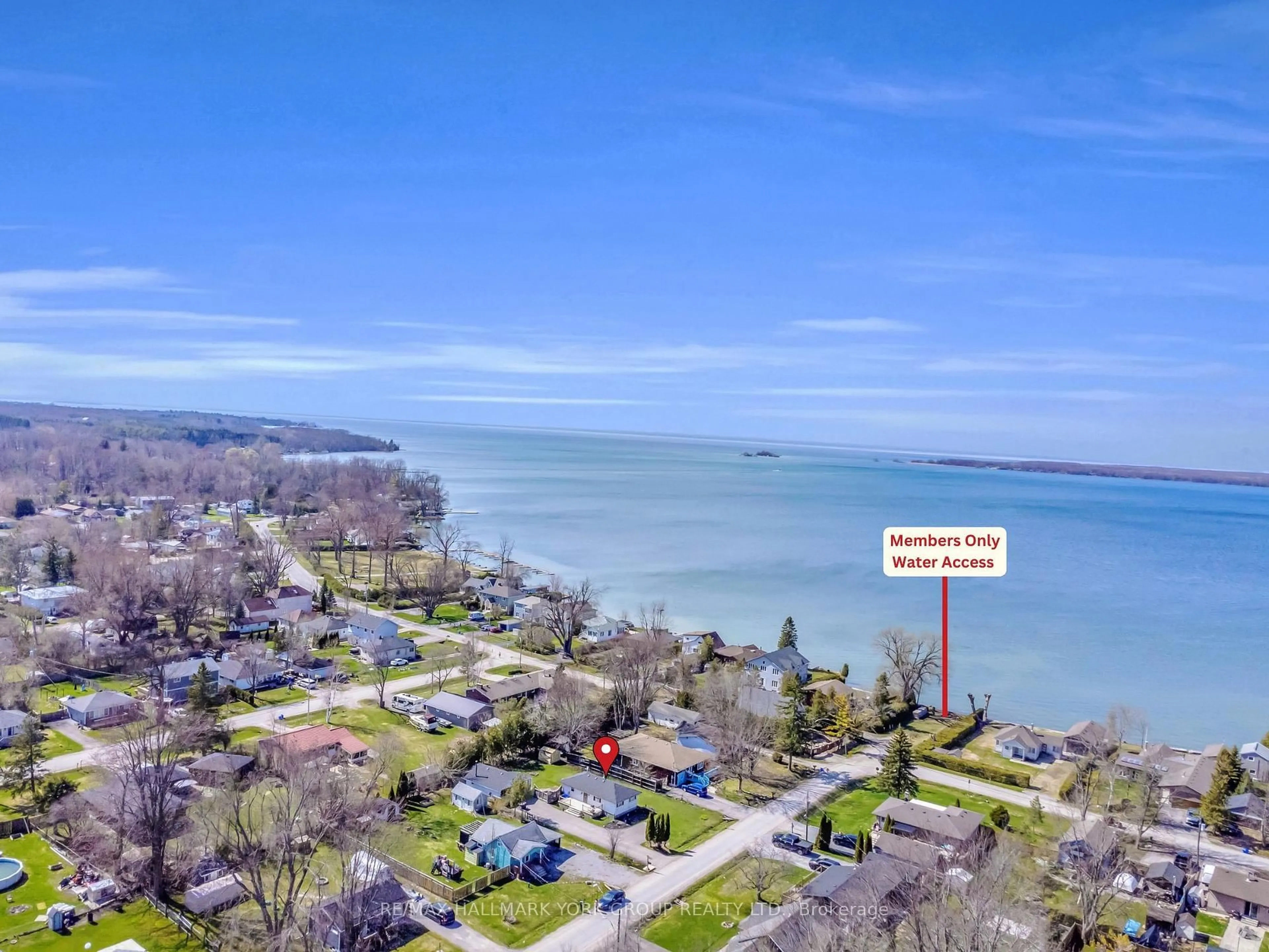 A pic from outside/outdoor area/front of a property/back of a property/a pic from drone, water/lake/river/ocean view for 122 Sunset Beach Rd, Georgina Ontario L0E 1N0