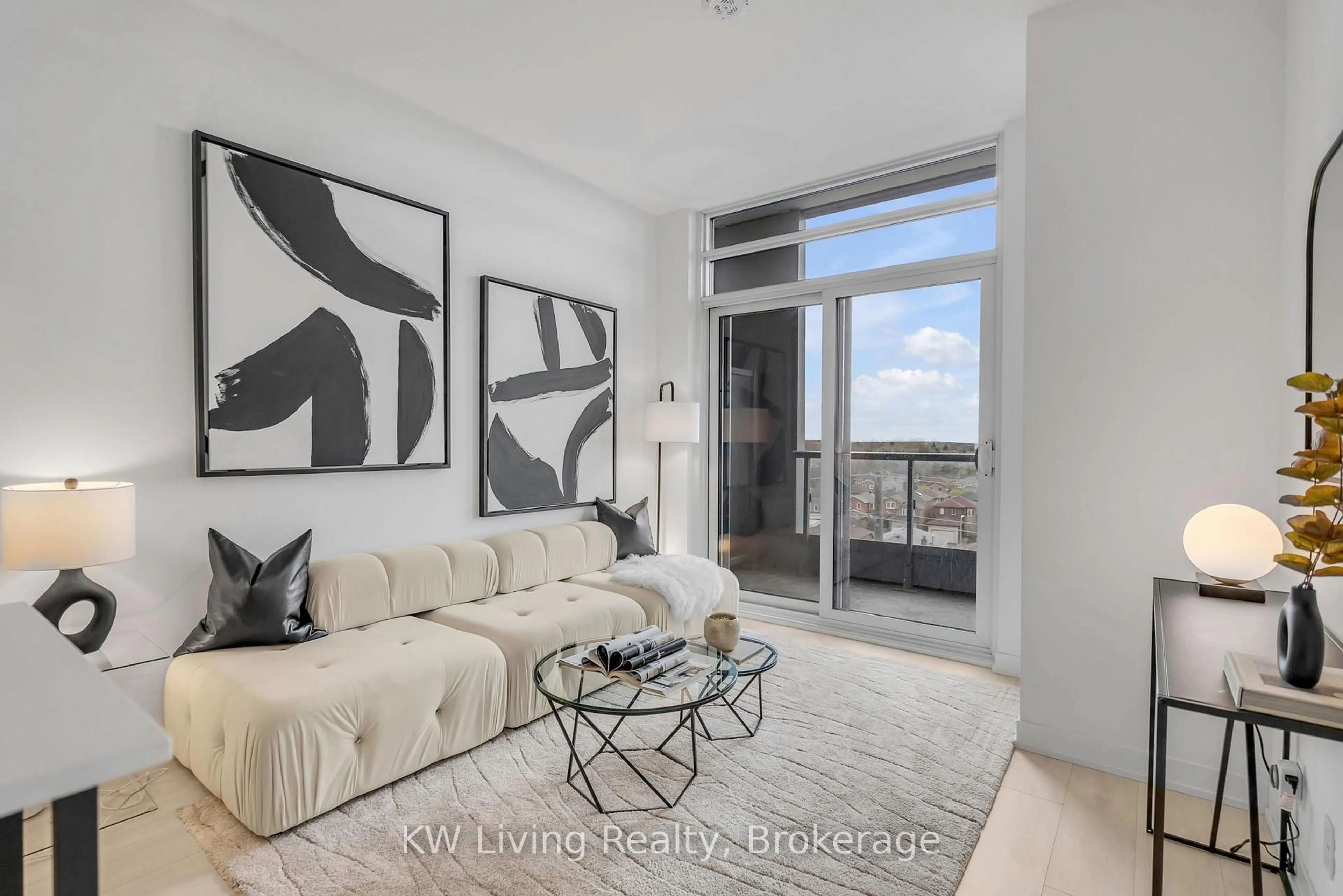 Living room with furniture, unknown for 7950 Bathurst St #A611, Vaughan Ontario L4J 0B8