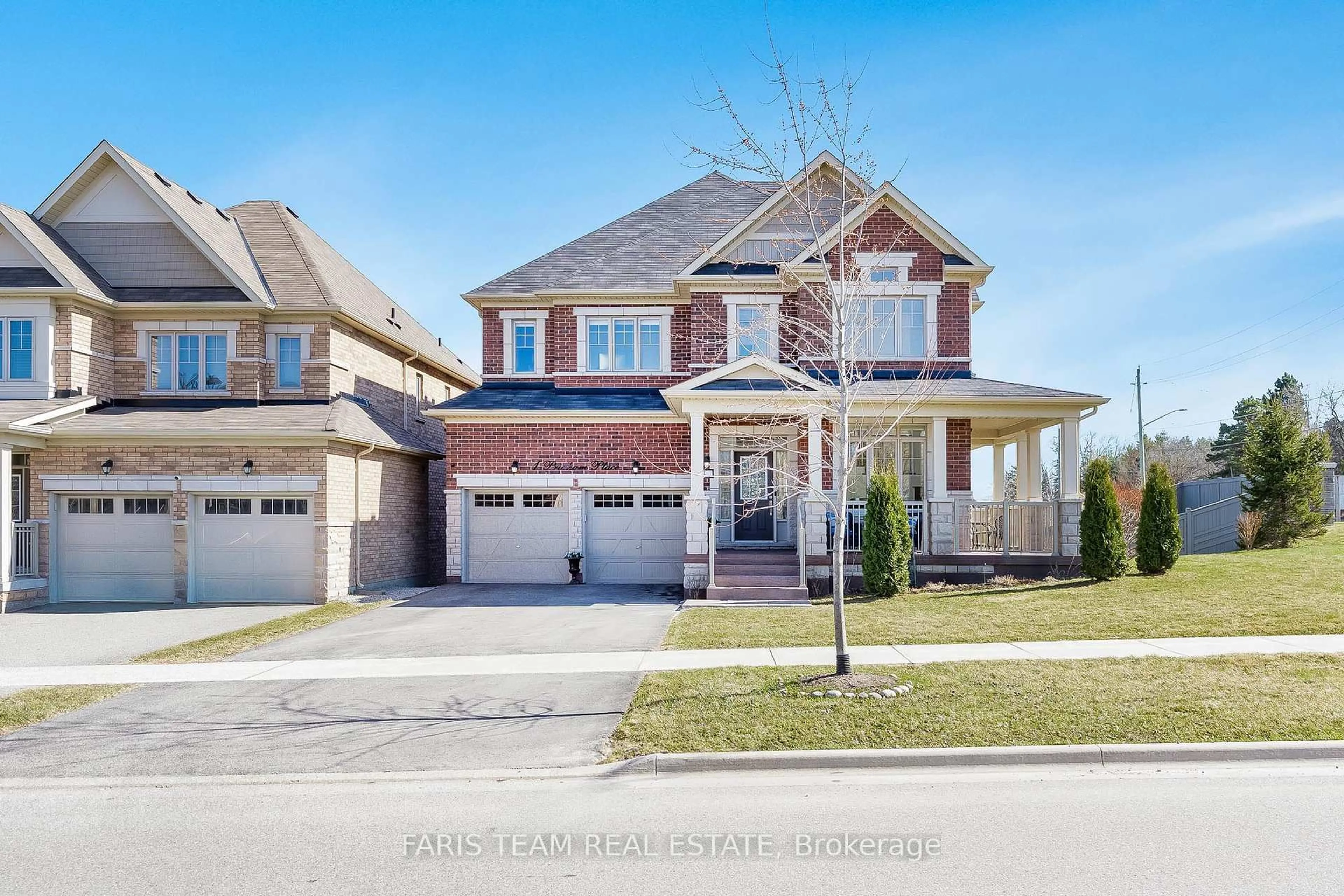 Home with brick exterior material, street for 1 Pridham Pl, New Tecumseth Ontario L0G 1W0