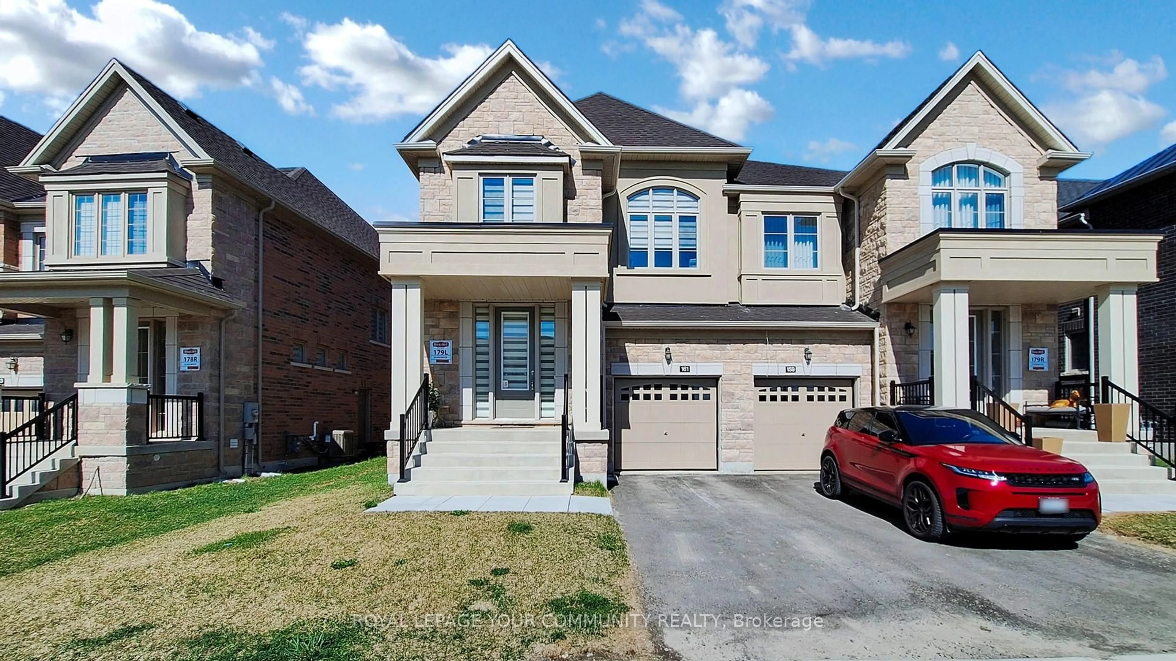 Home with brick exterior material, street for 161 Silk Twist Dr, East Gwillimbury Ontario L9N 0V7