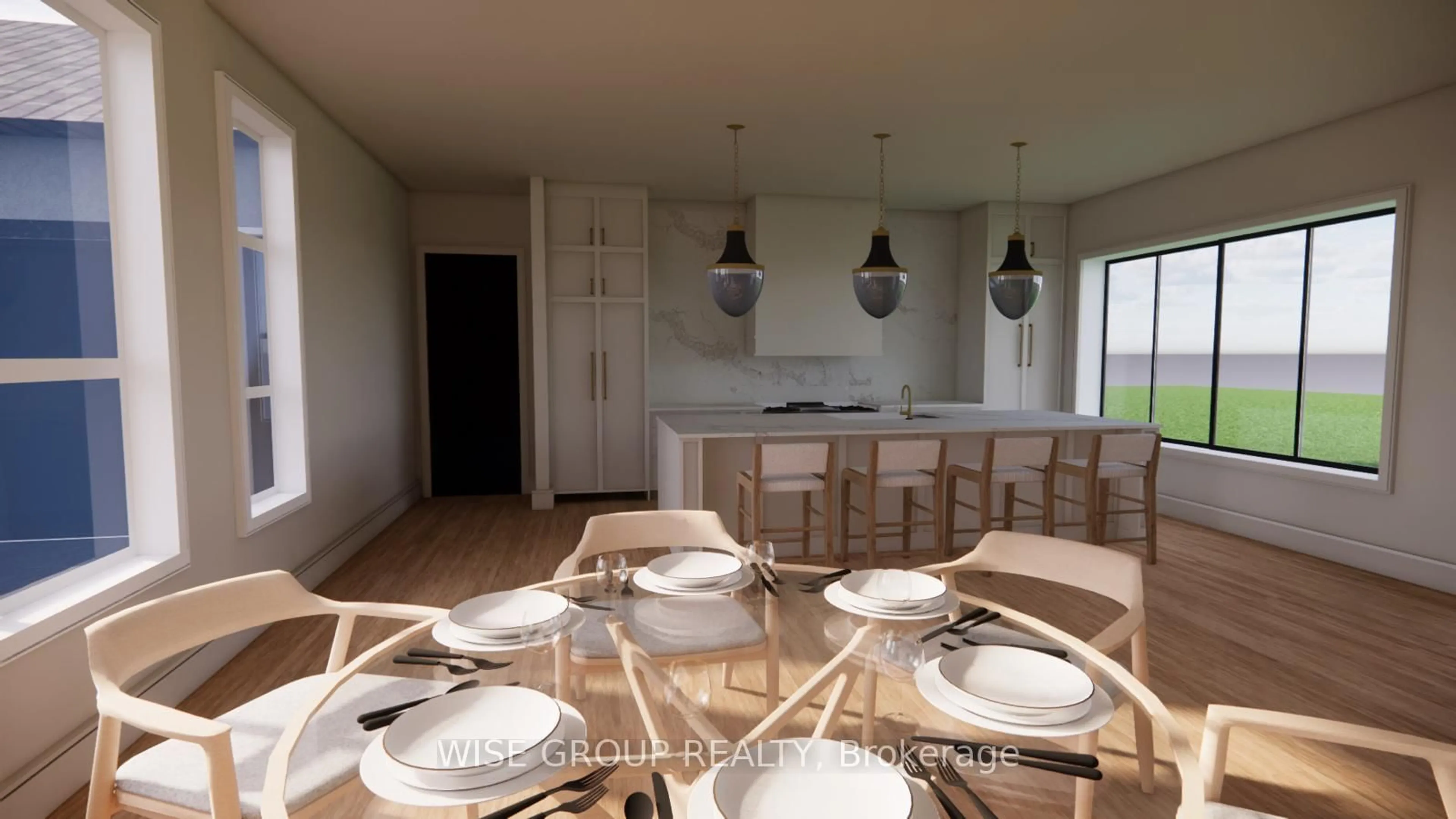 Dining room, wood/laminate floor for 5203 2nd Line, New Tecumseth Ontario L0G 1T0