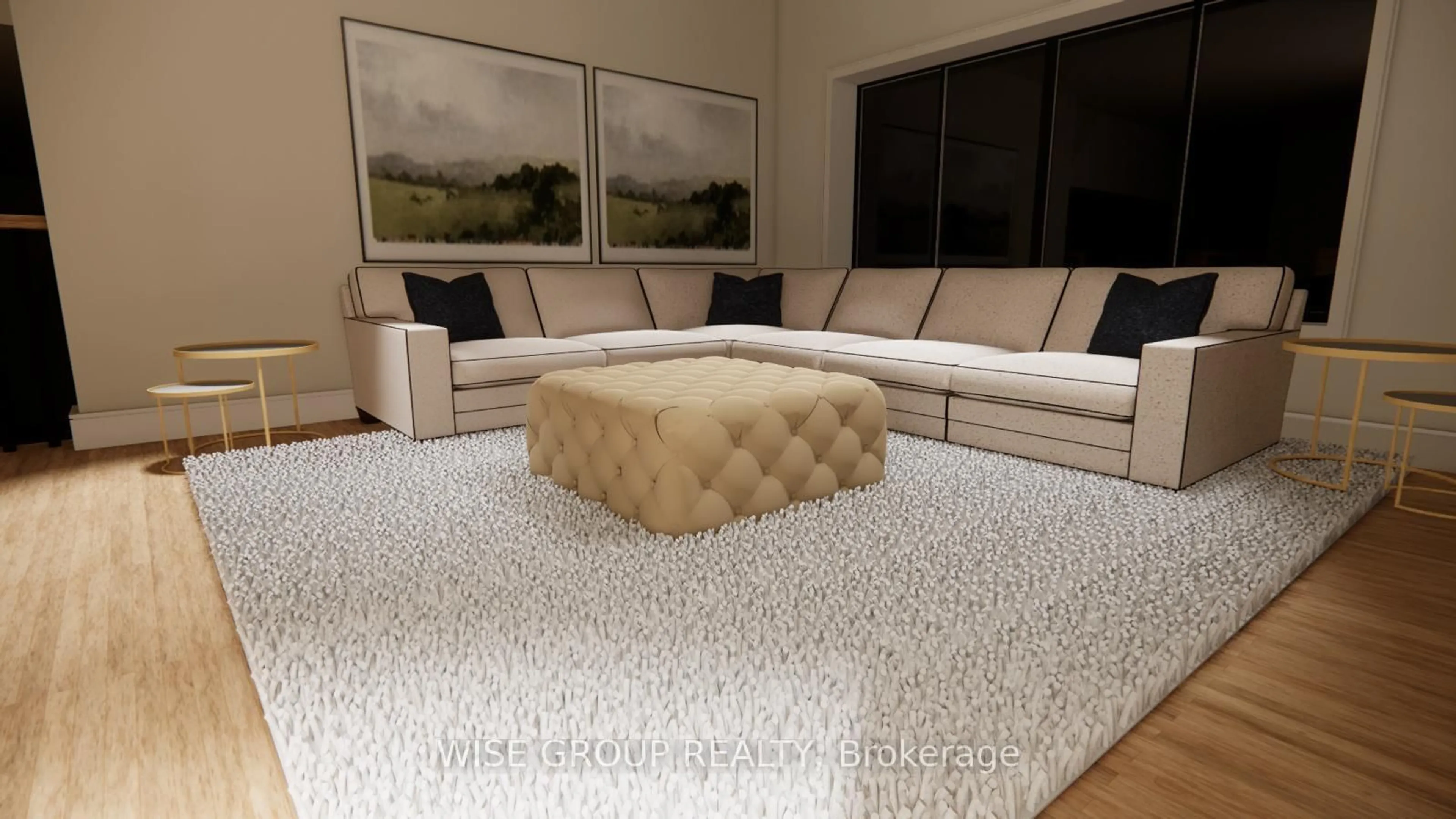 Living room with furniture, carpet floor for 5203 2nd Line, New Tecumseth Ontario L0G 1T0