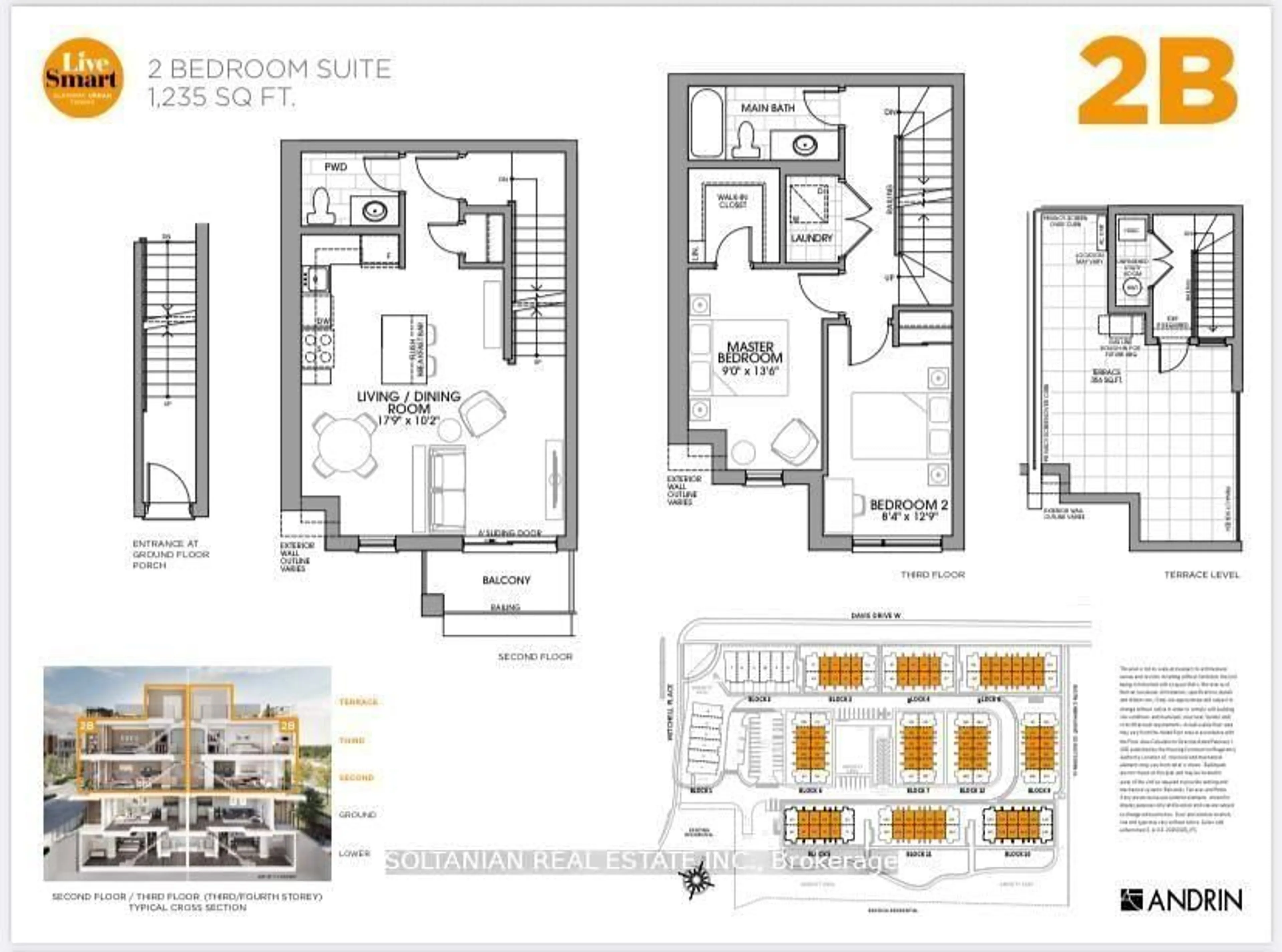 Floor plan for 20 Lytham Green Circ #197, Newmarket Ontario L3Y 0C7