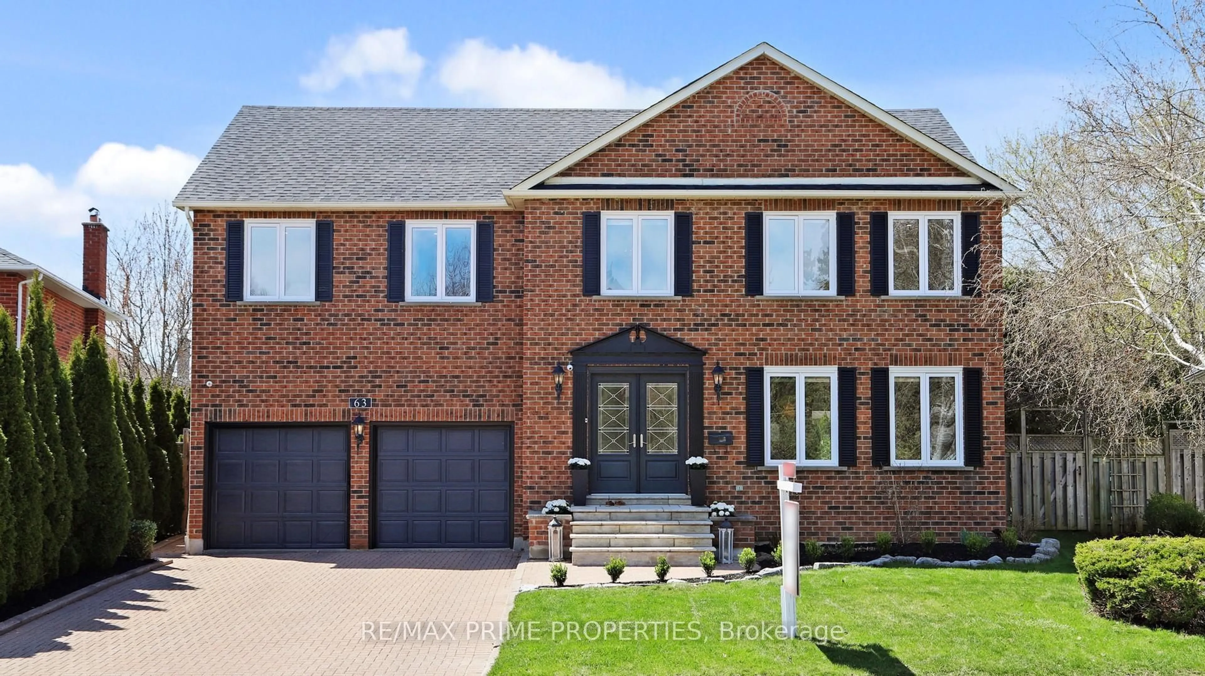 Home with brick exterior material, street for 63 Reeve Dr, Markham Ontario L3P 6C2