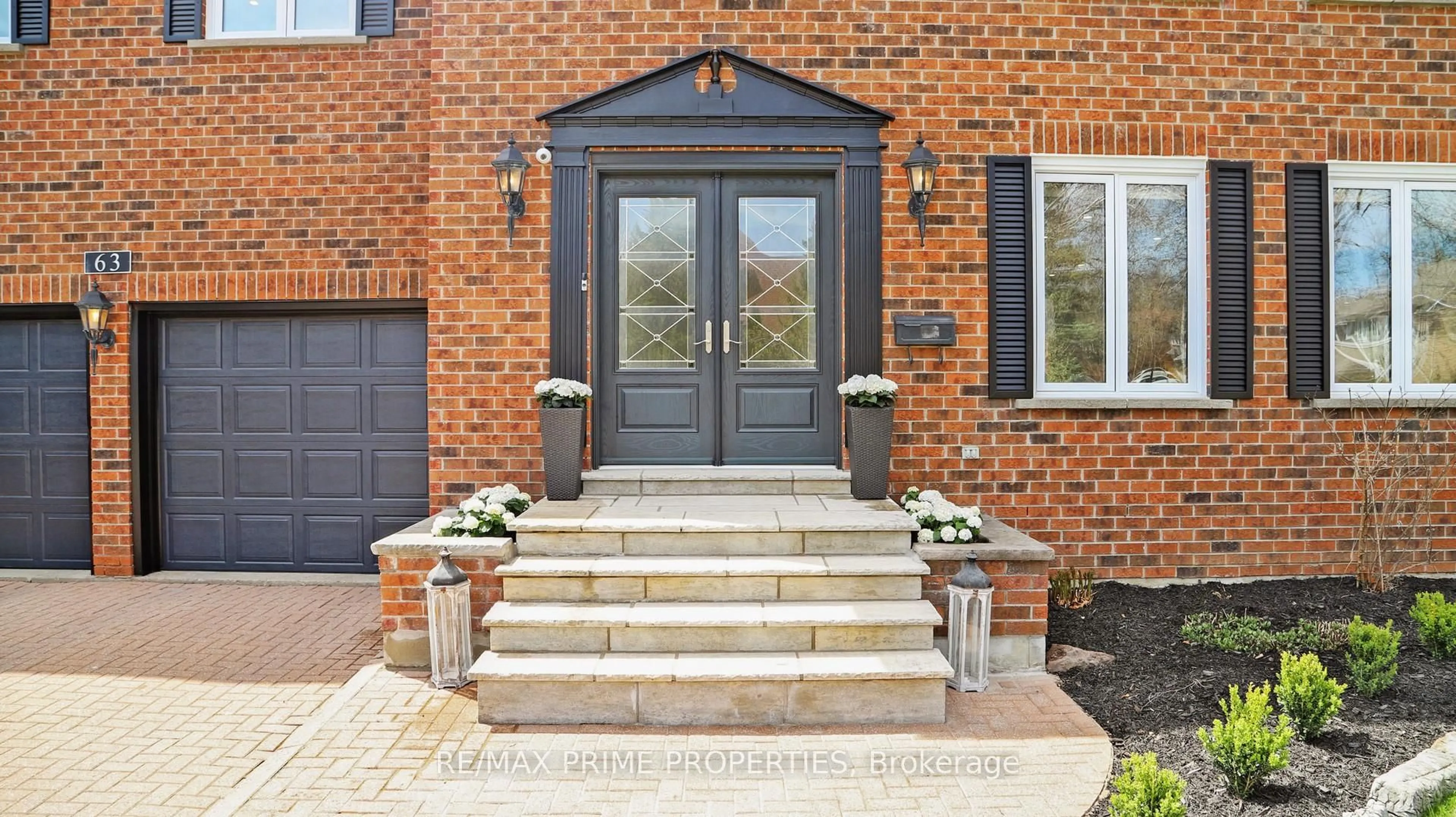 Home with brick exterior material, street for 63 Reeve Dr, Markham Ontario L3P 6C2