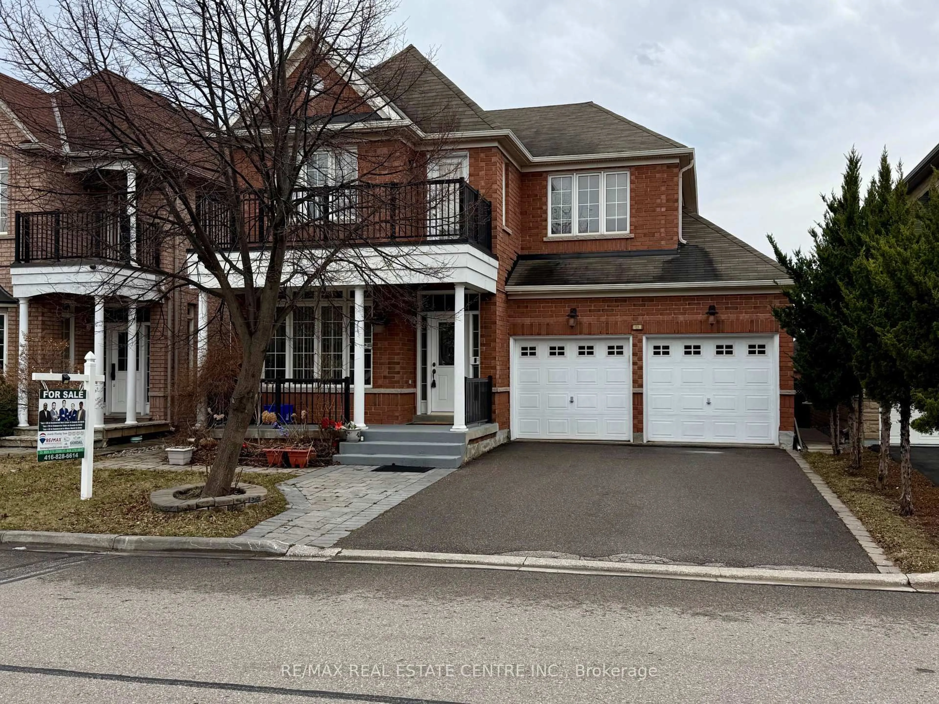 Home with brick exterior material, street for 121 Stonechurch Cres, Markham Ontario L6B 0J1