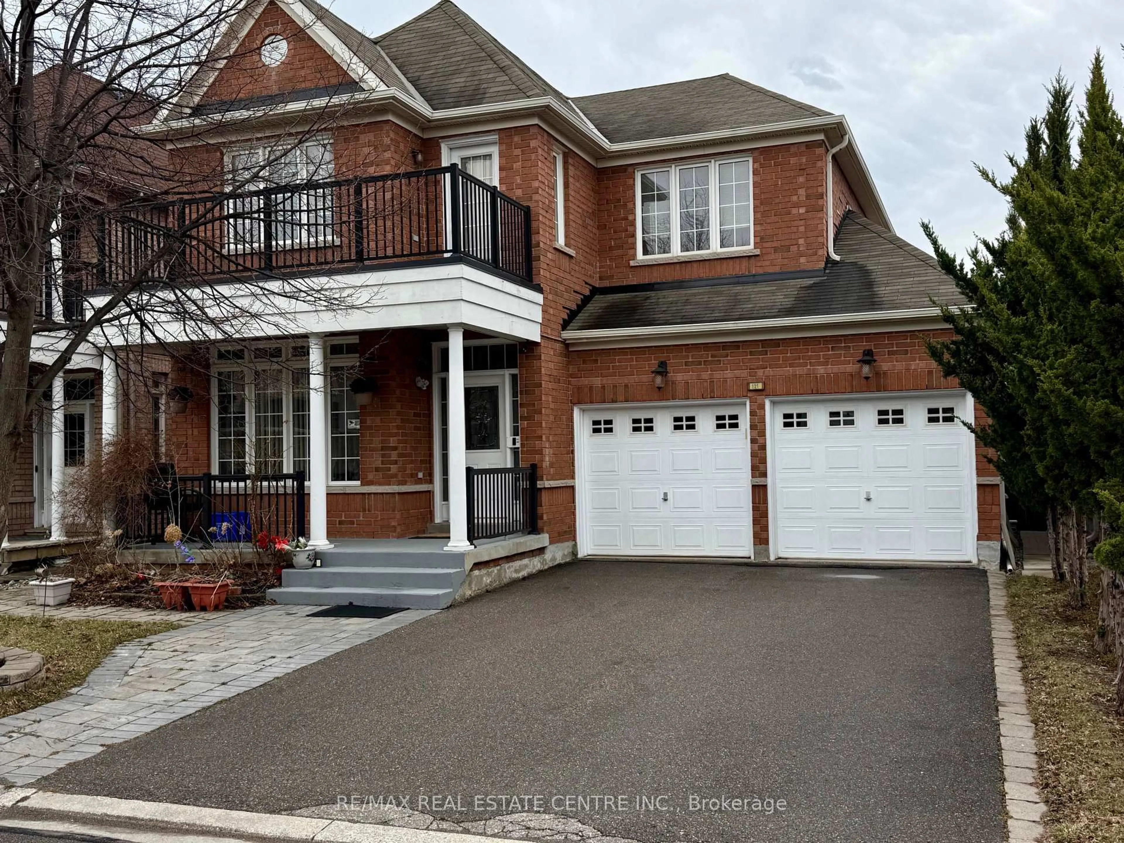Home with brick exterior material, street for 121 Stonechurch Cres, Markham Ontario L6B 0J1