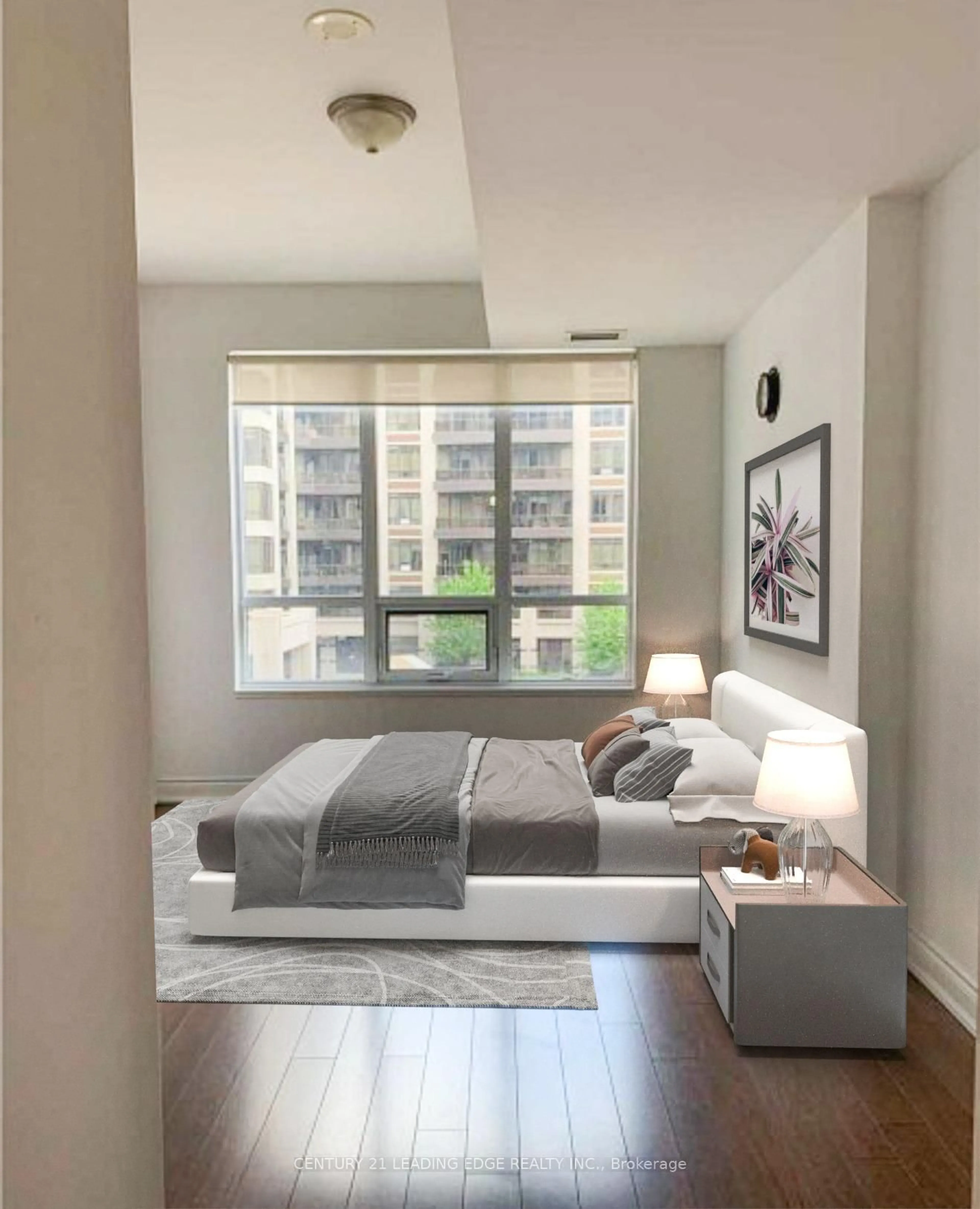 Bedroom with bed, unknown for 99 South Town Centre Blvd #506, Markham Ontario L6G 0E9