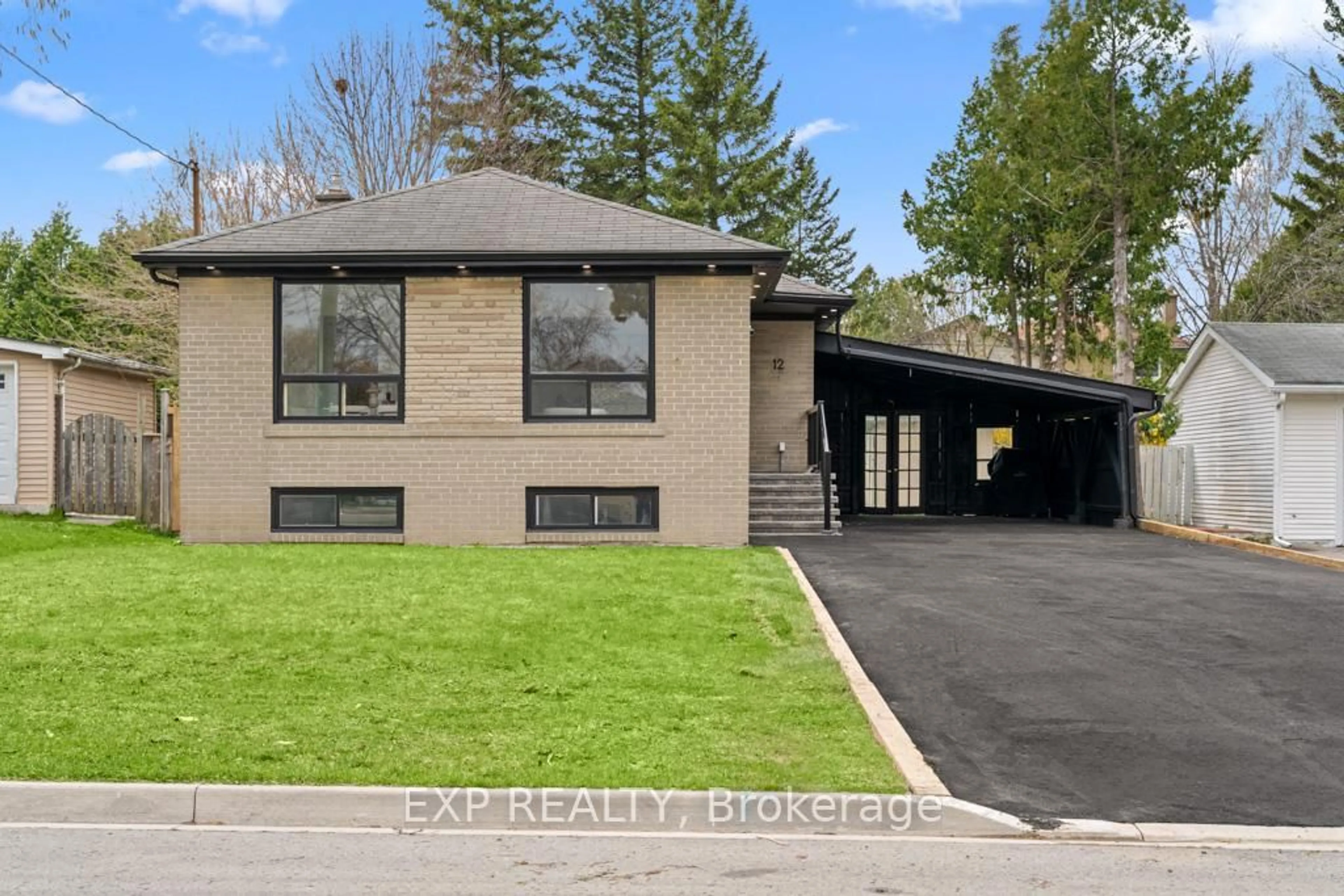 Home with brick exterior material, street for 12 Davidson Rd, Aurora Ontario L4G 2B1