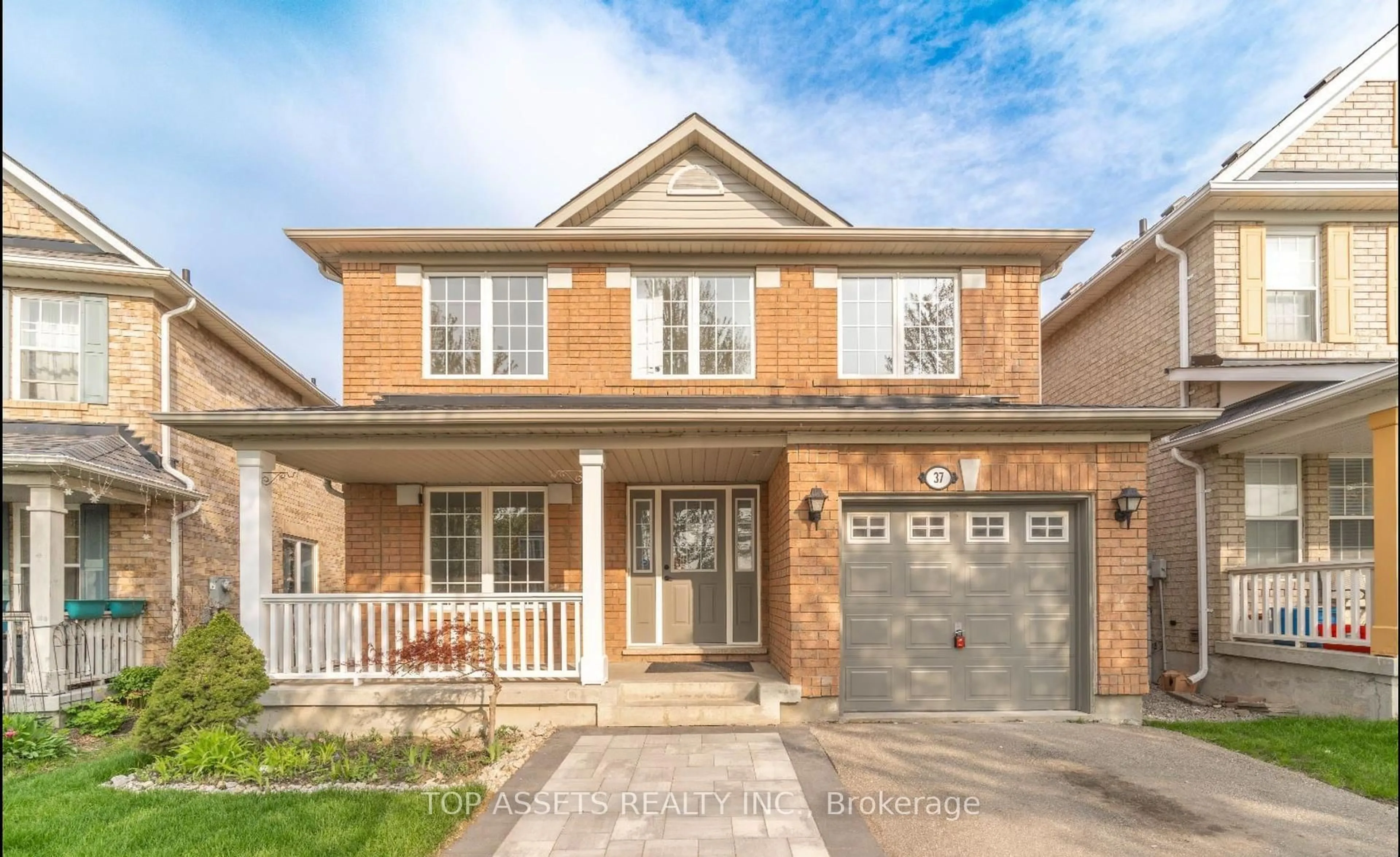 Home with brick exterior material, street for 37 Landsdown Cres, Markham Ontario L6E 1M6