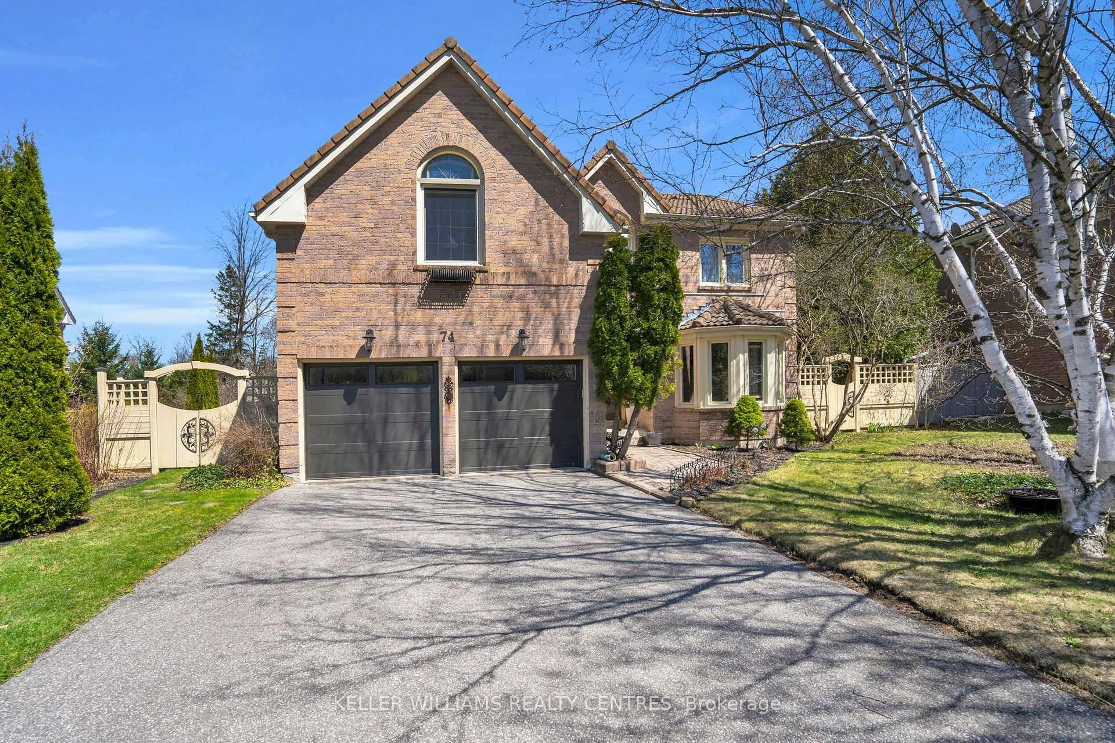 Home with brick exterior material, street for 74 Windham Tr, Aurora Ontario L4G 5L5