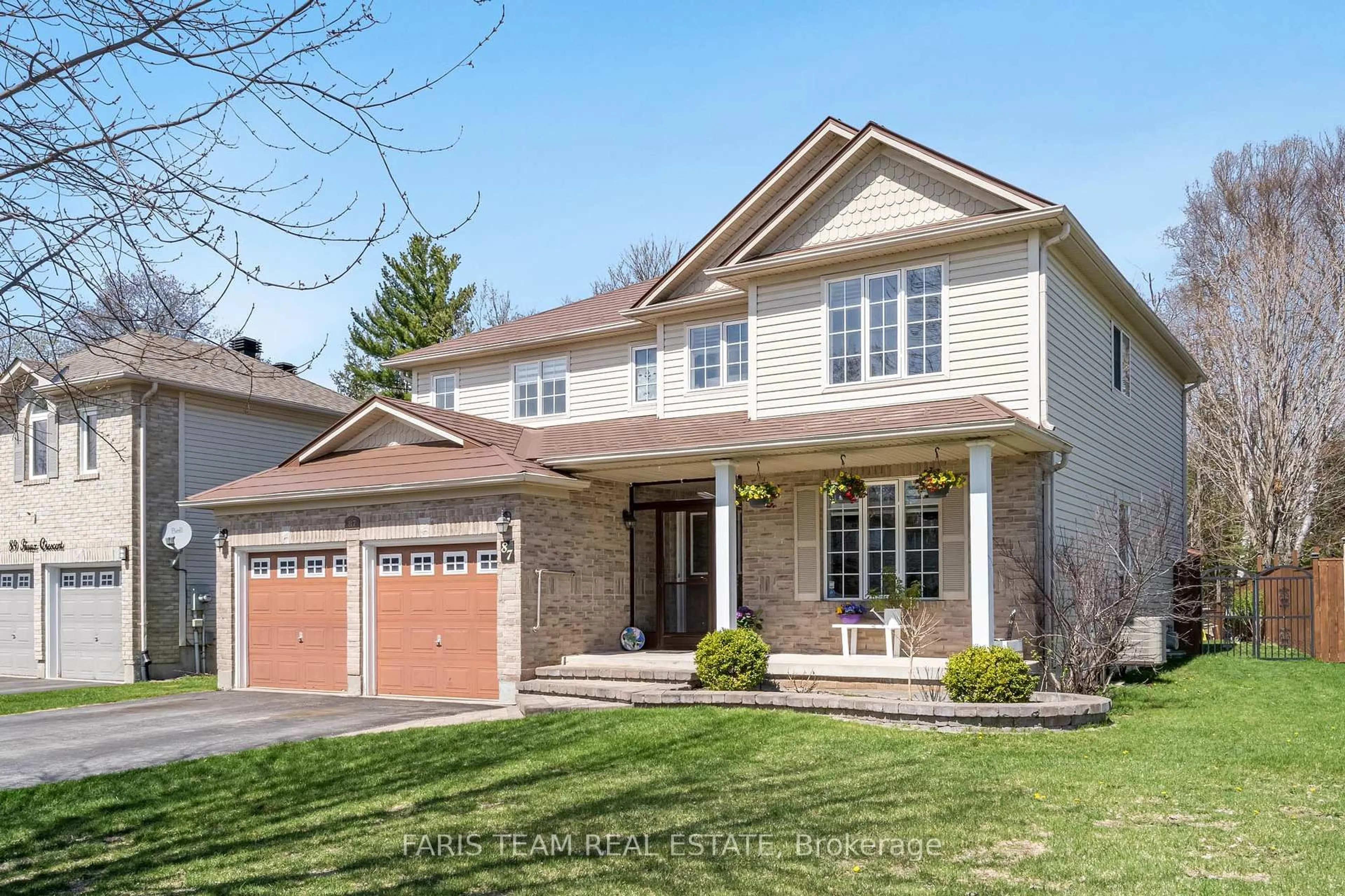 Home with brick exterior material, street for 87 Truax Cres, Essa Ontario L3W 0C1