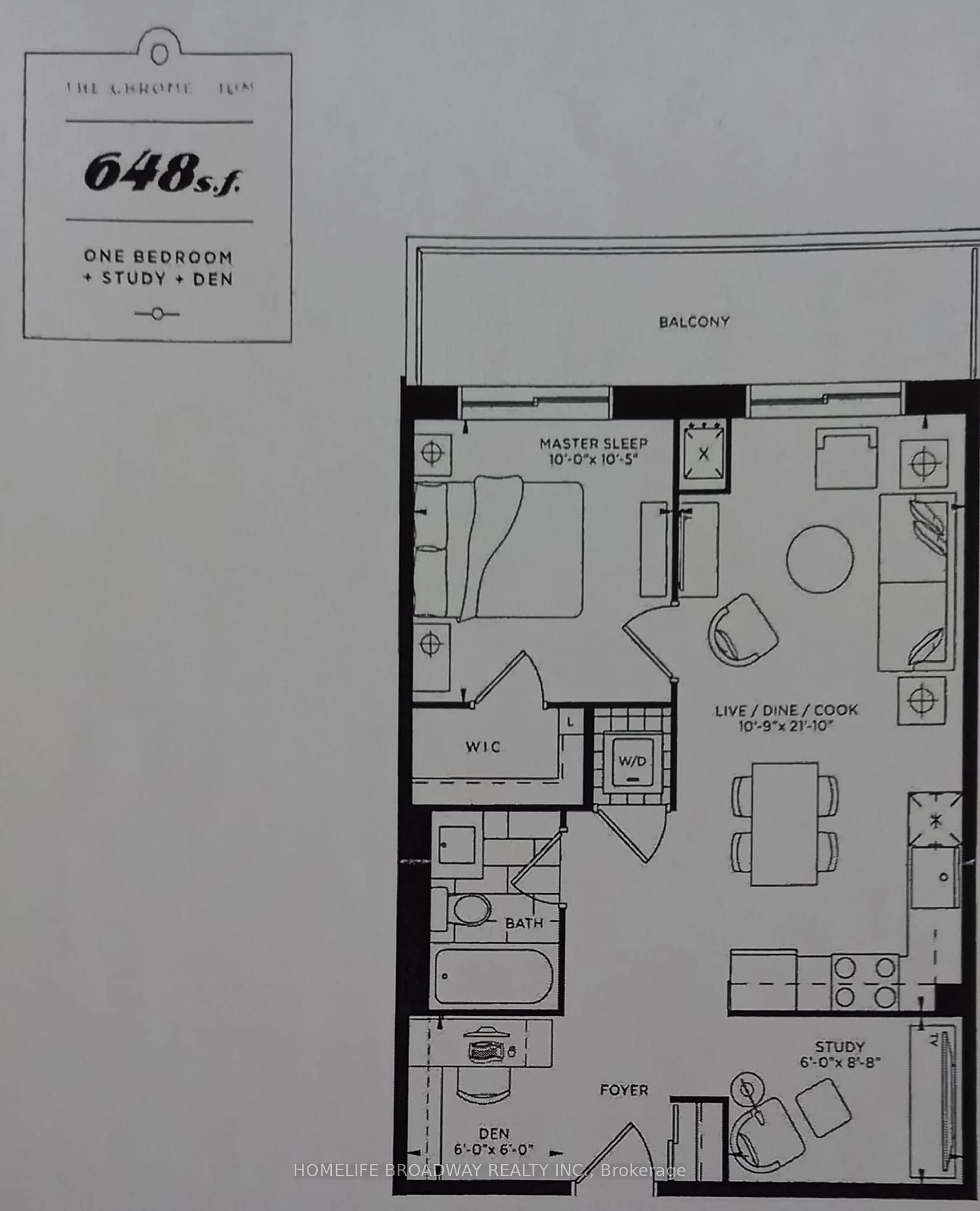 Floor plan for 9560 Markham Rd #1603, Markham Ontario L6E 0T9
