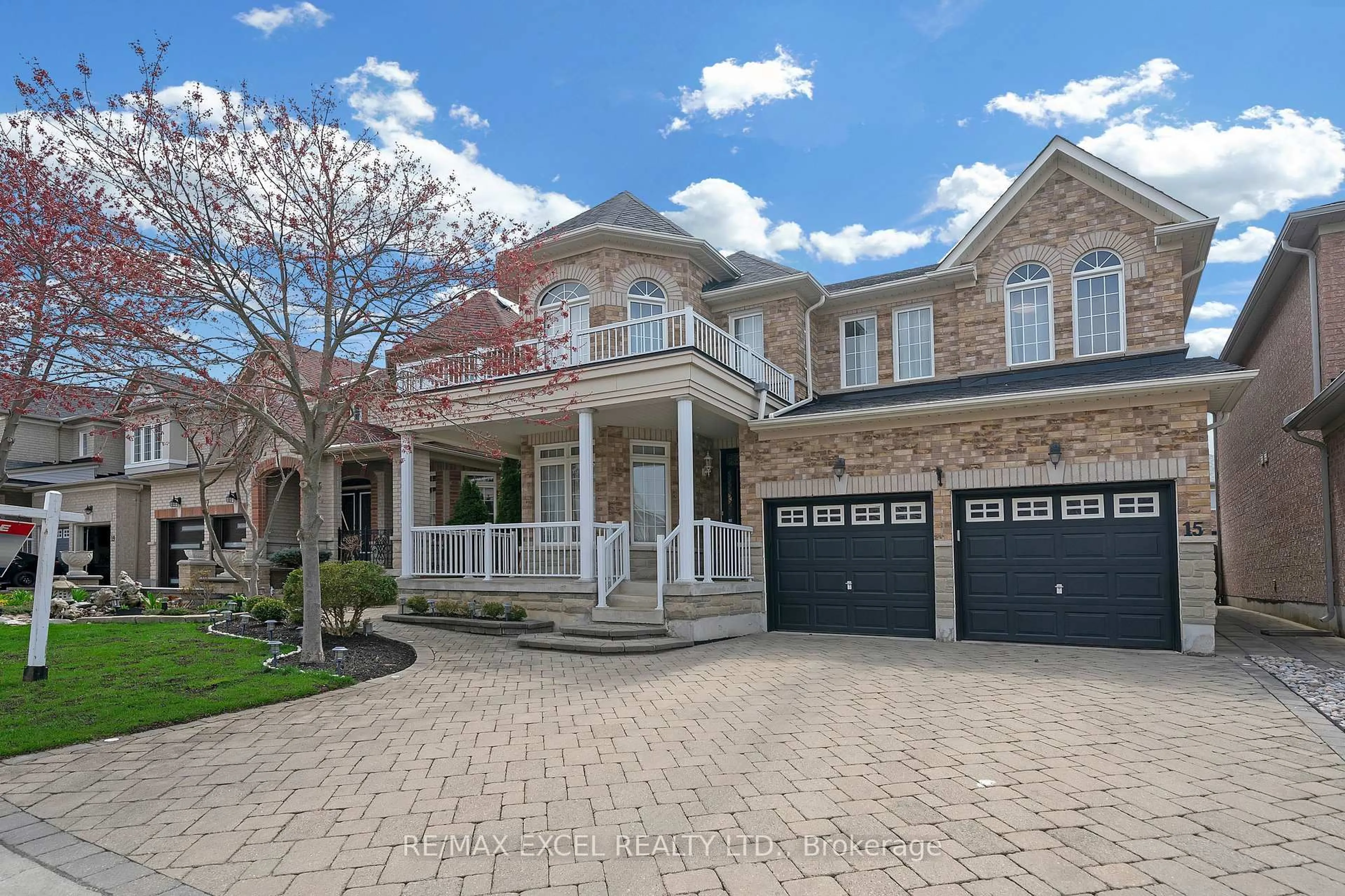 Home with brick exterior material, street for 15 Hawksbury Rd, Markham Ontario L6E 1G9