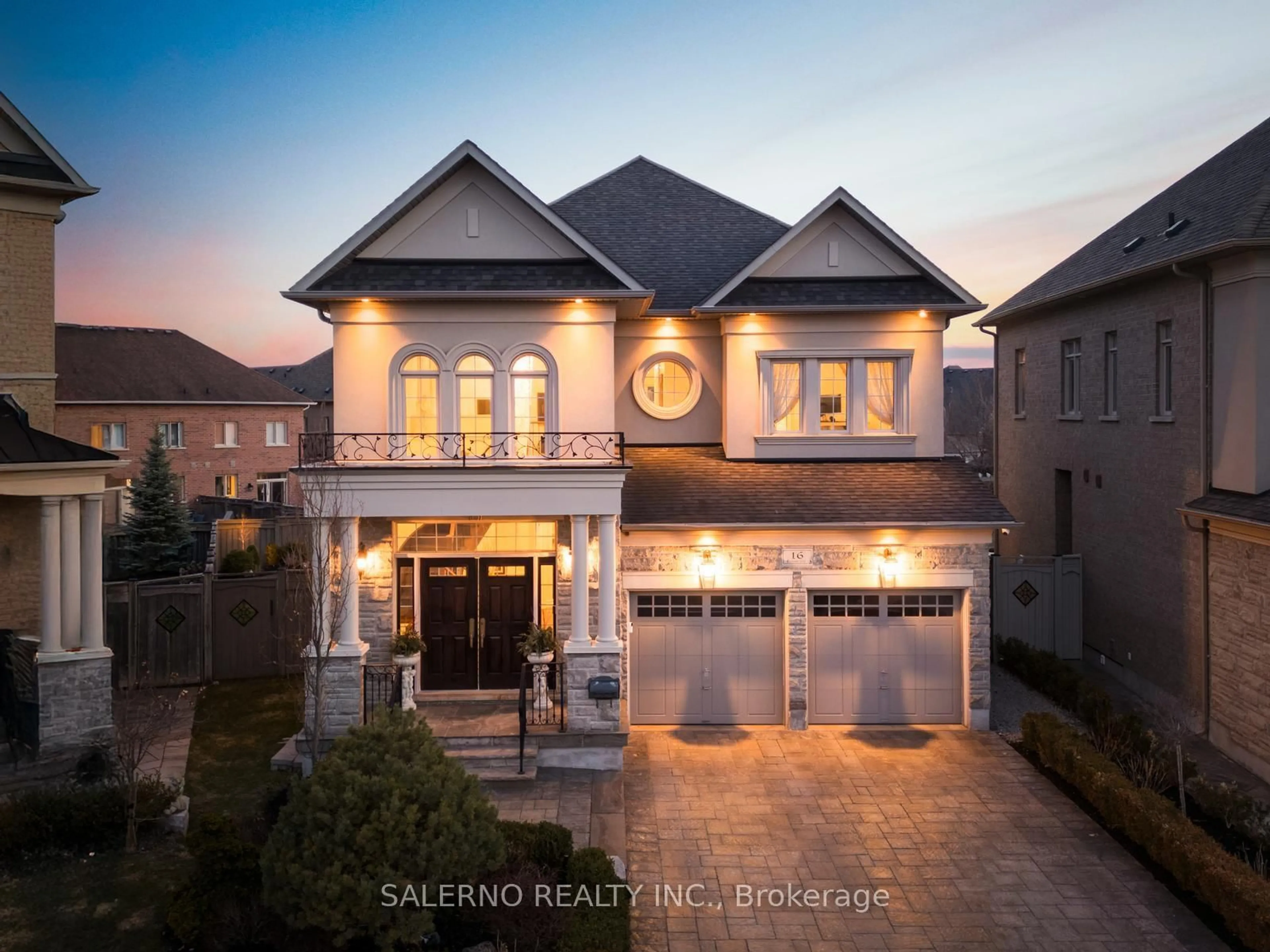 Home with brick exterior material, street for 16 Prevost Crt, Vaughan Ontario L4H 0W3