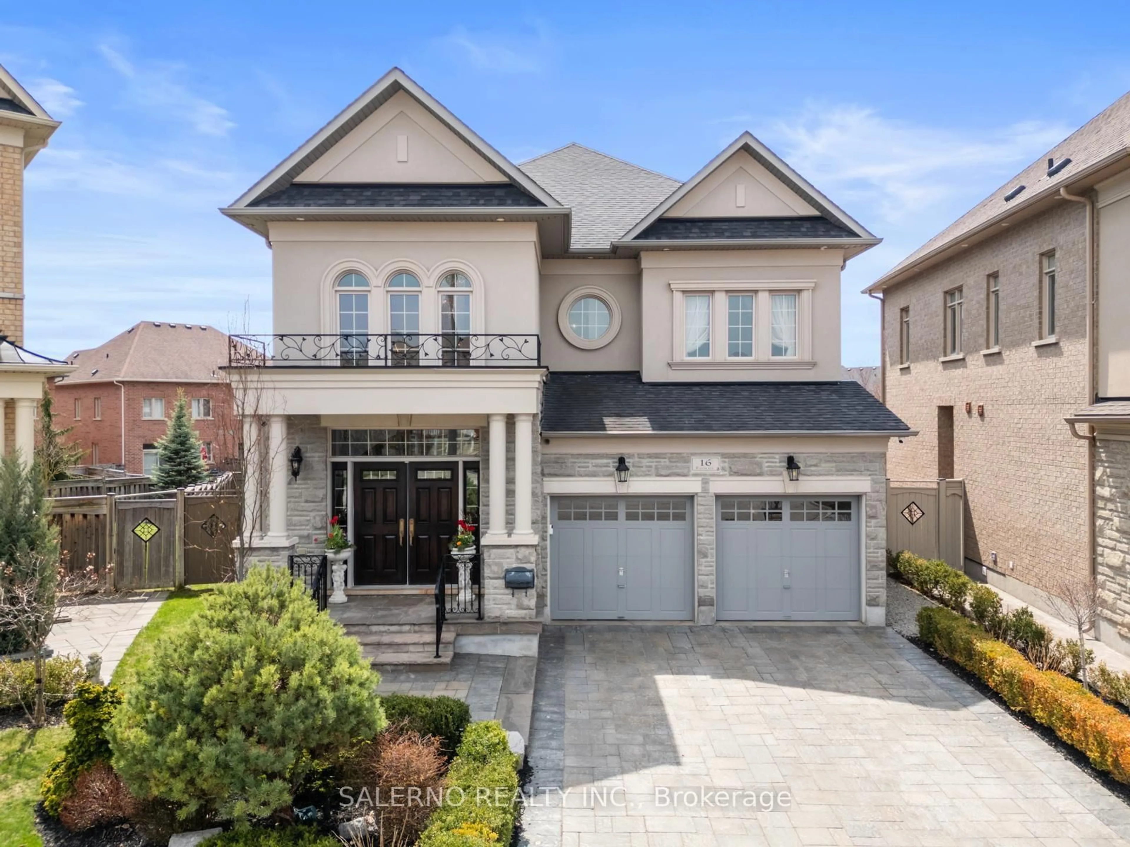 Home with brick exterior material, street for 16 Prevost Crt, Vaughan Ontario L4H 0W3