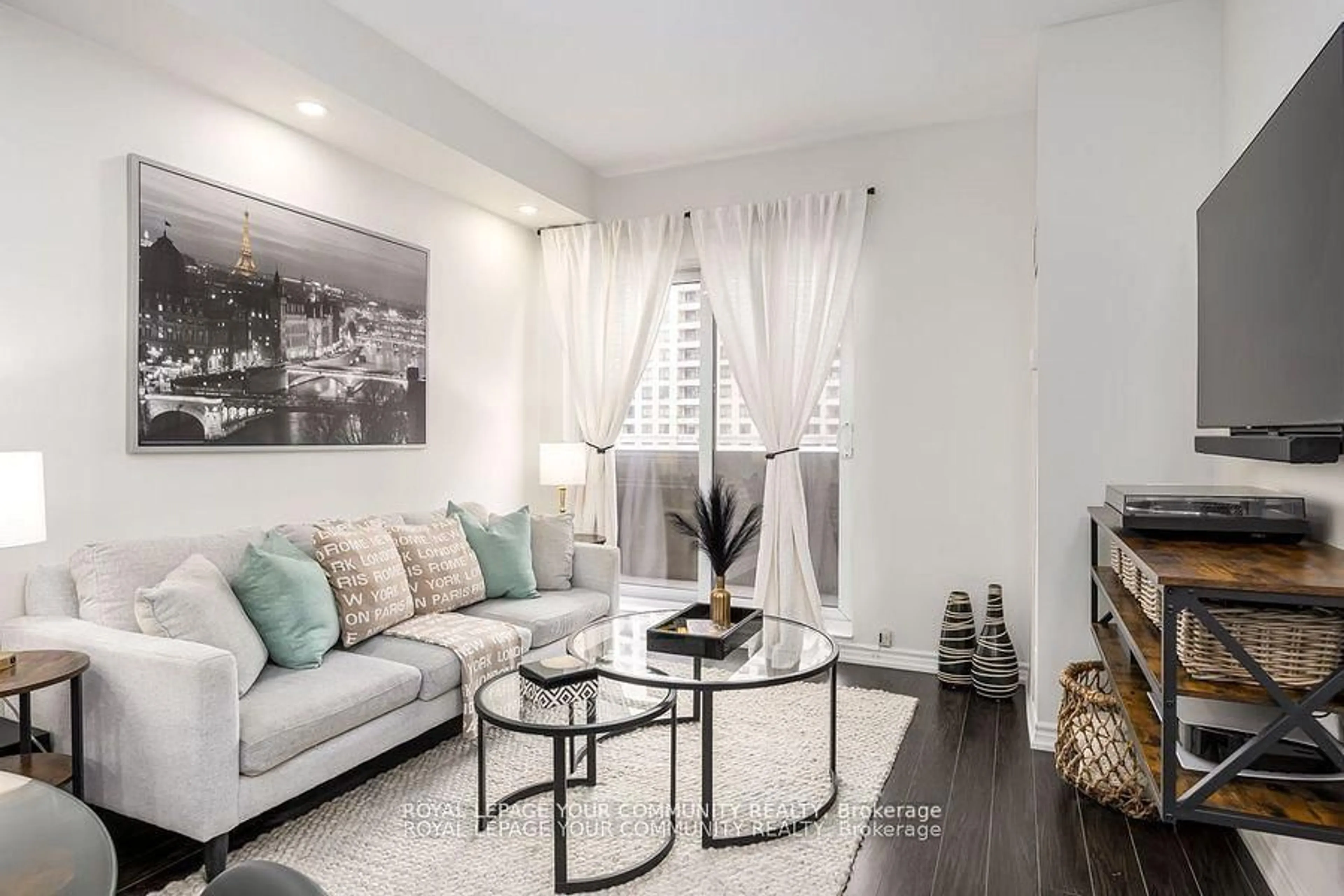 Living room with furniture, unknown for 9225 Jane St #307, Vaughan Ontario L6A 0J7