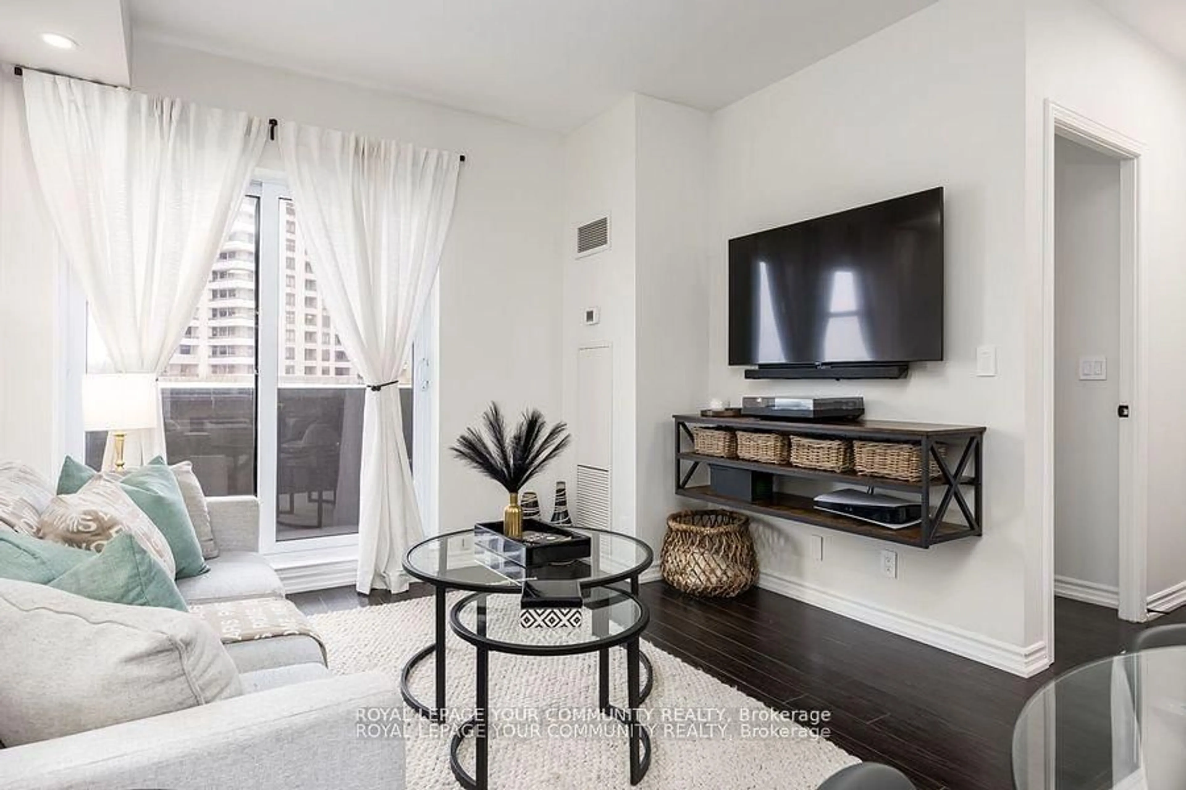 Living room with furniture, unknown for 9225 Jane St #307, Vaughan Ontario L6A 0J7