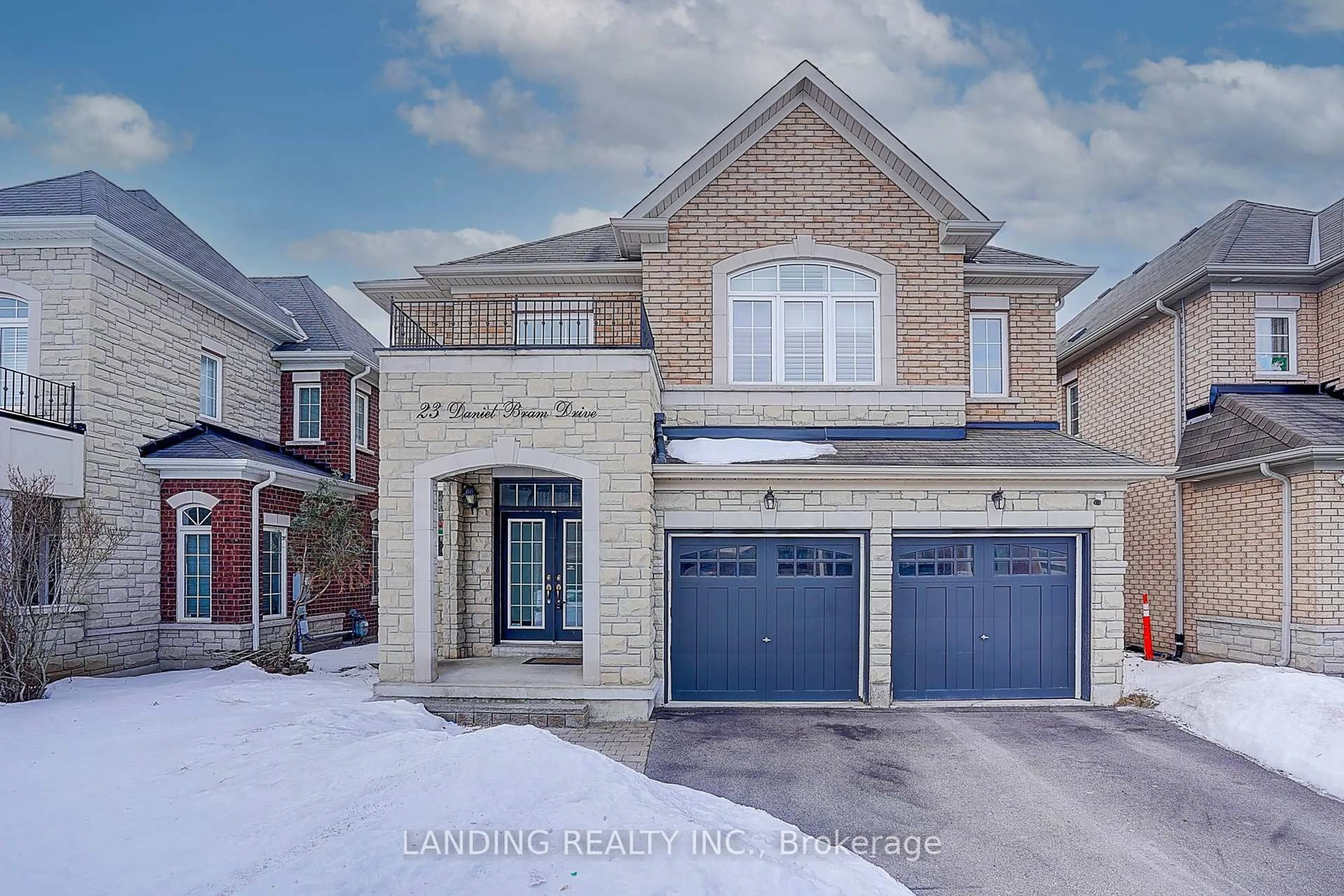 Home with brick exterior material, street for 23 Daniel Bram Dr, Vaughan Ontario L6A 0L4