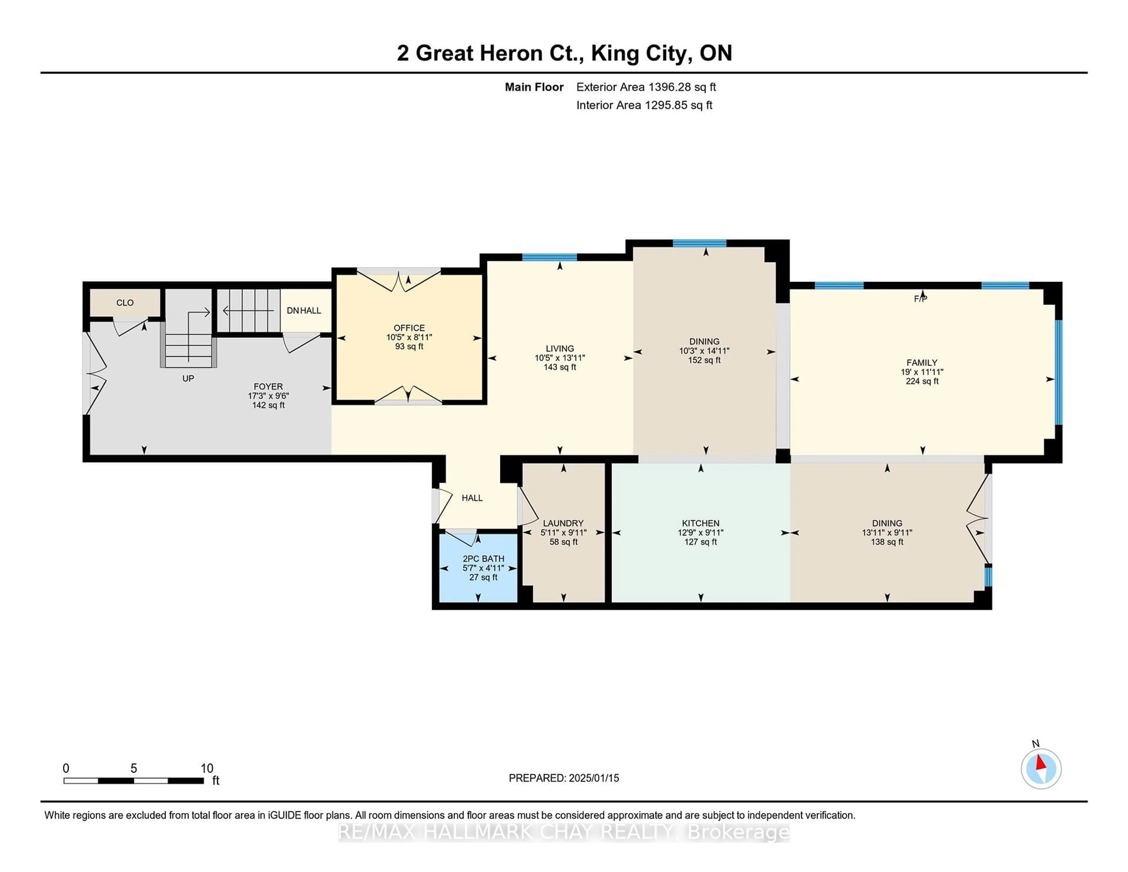 Floor plan for 2 Great Heron Crt, King Ontario L7B 0P4