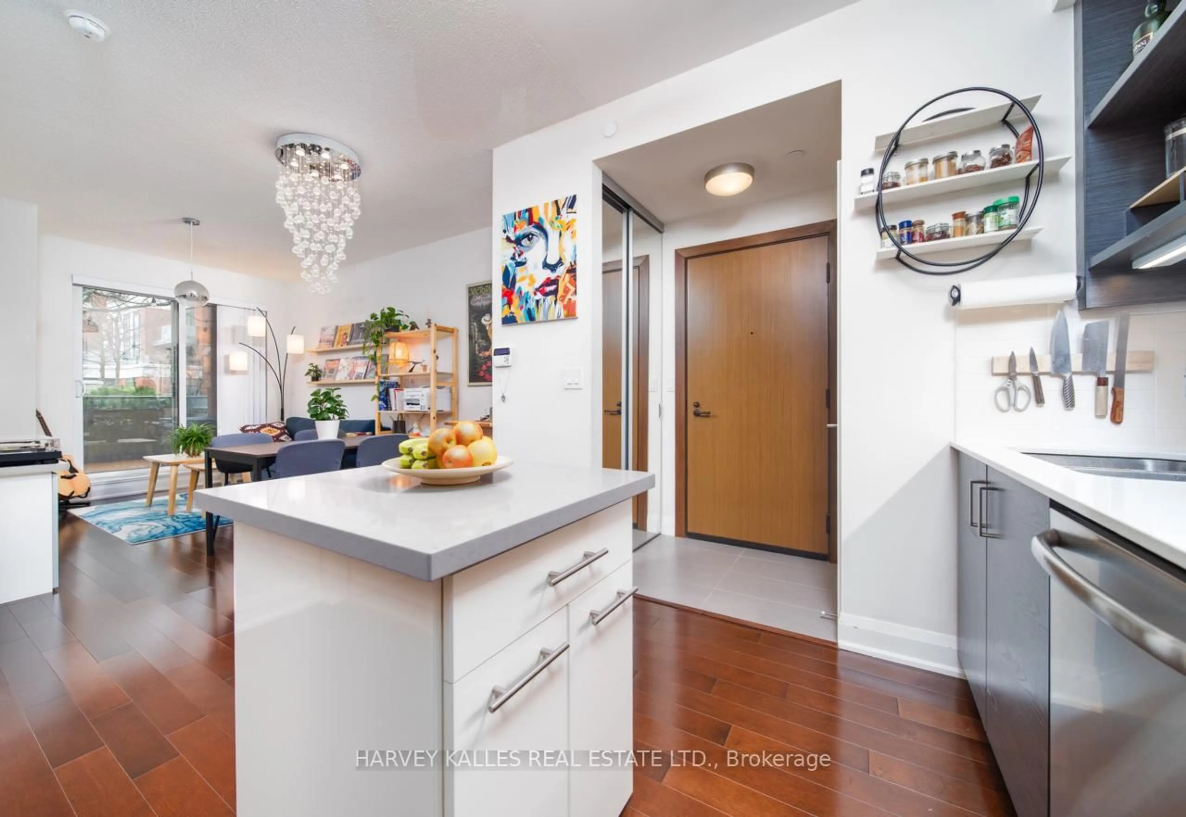 Contemporary kitchen, ceramic/tile floor for 8200 Birchmount Rd #301, Markham Ontario L3R 9W1