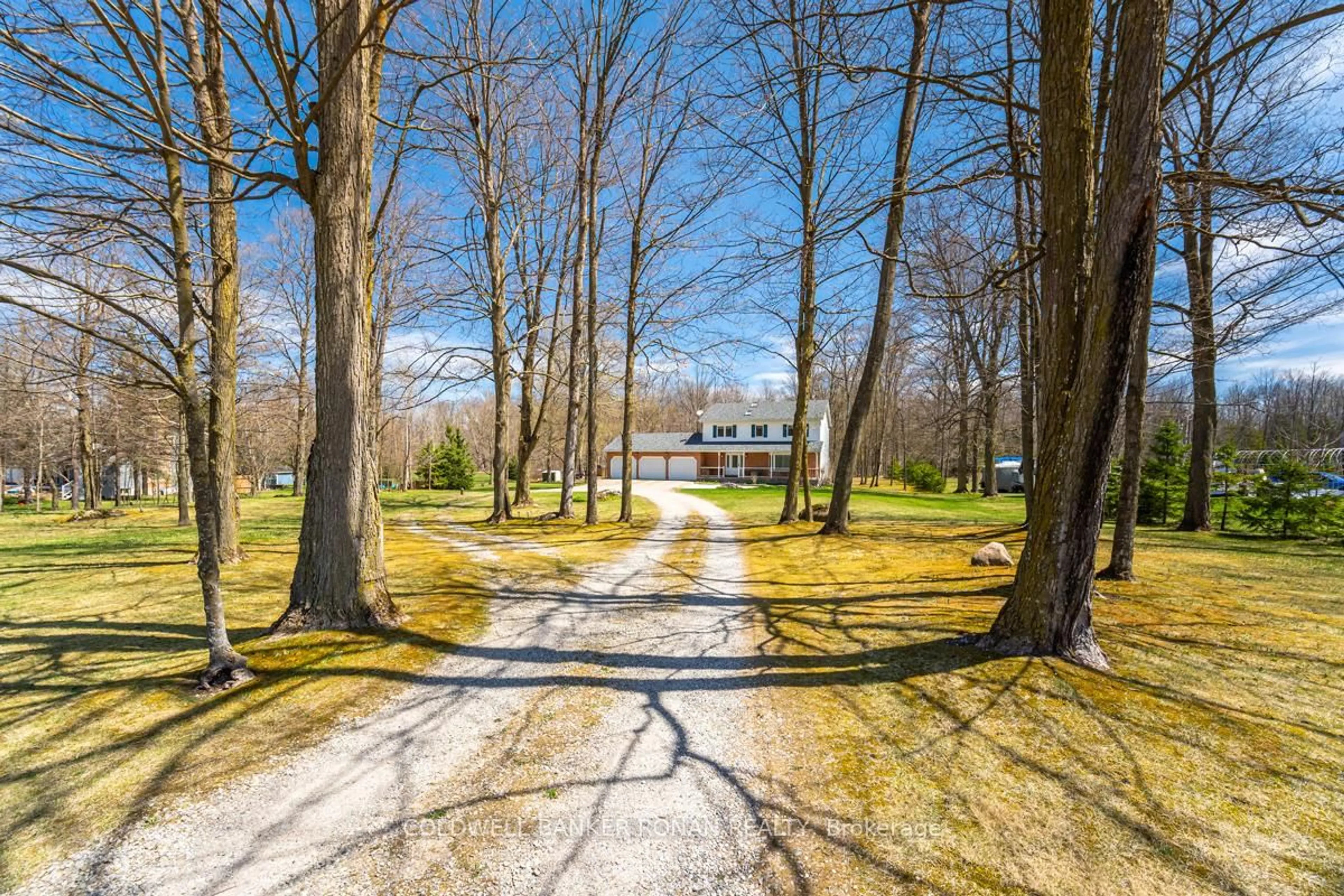 A pic from outside/outdoor area/front of a property/back of a property/a pic from drone, forest/trees view for 7533 County Rd 10 N/A, Essa Ontario L3W 0T7