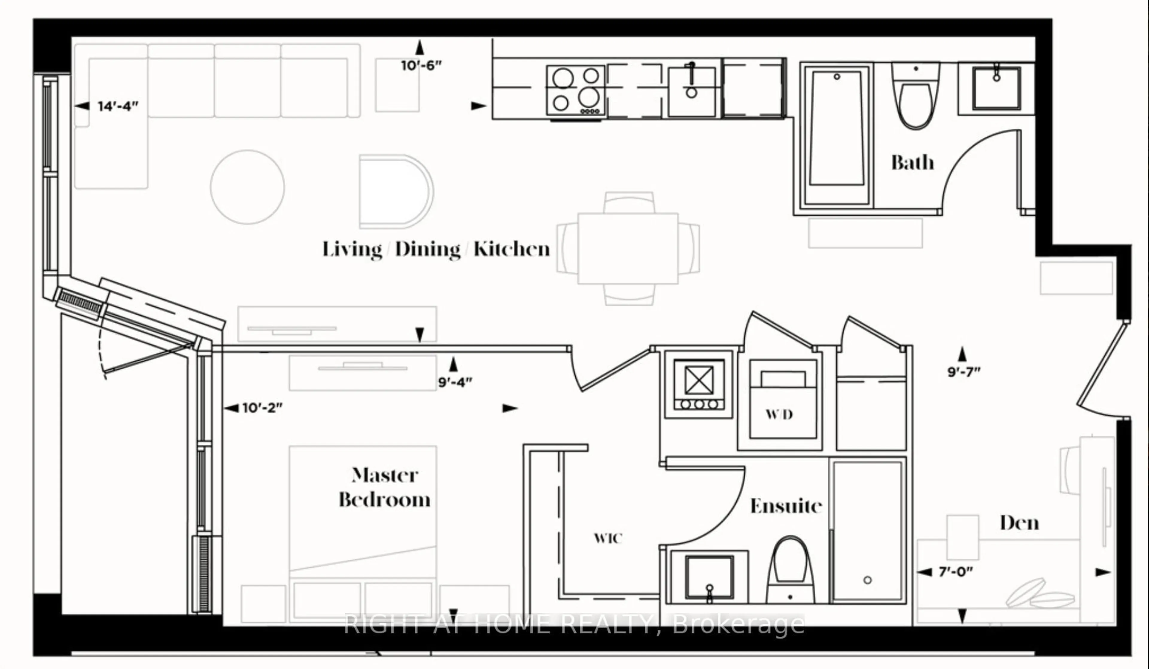 Floor plan for 185 Deerfield Rd #209, Newmarket Ontario L3Y 0G7