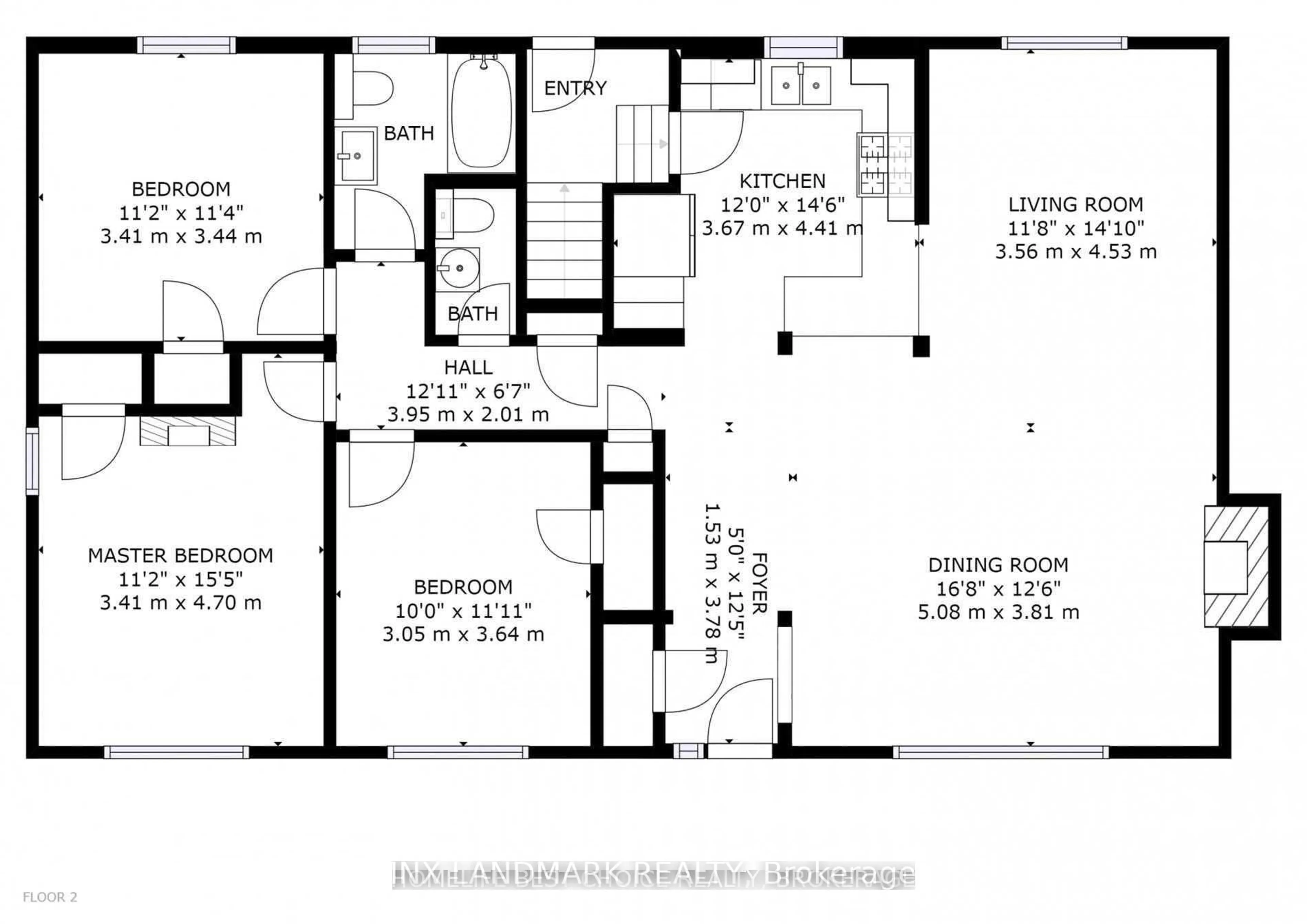Floor plan for 32 Kirk Dr, Markham Ontario L3T 3L1