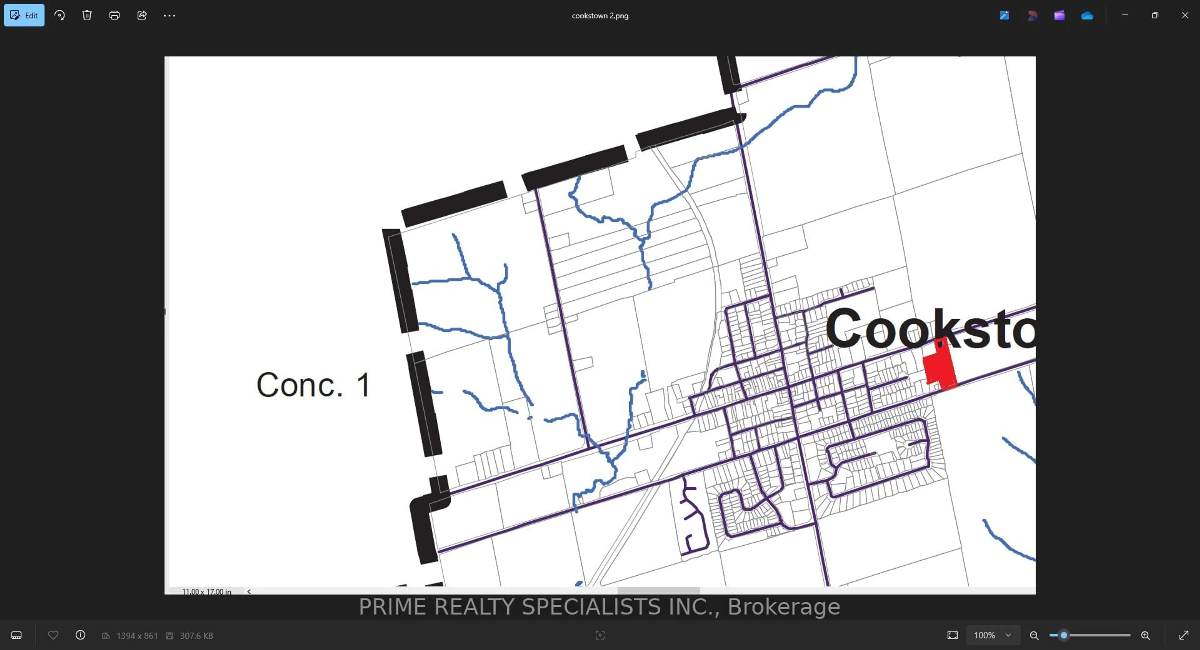 Picture of a map for 4161 Hwy 89 Rd, Innisfil Ontario L0L 1L0