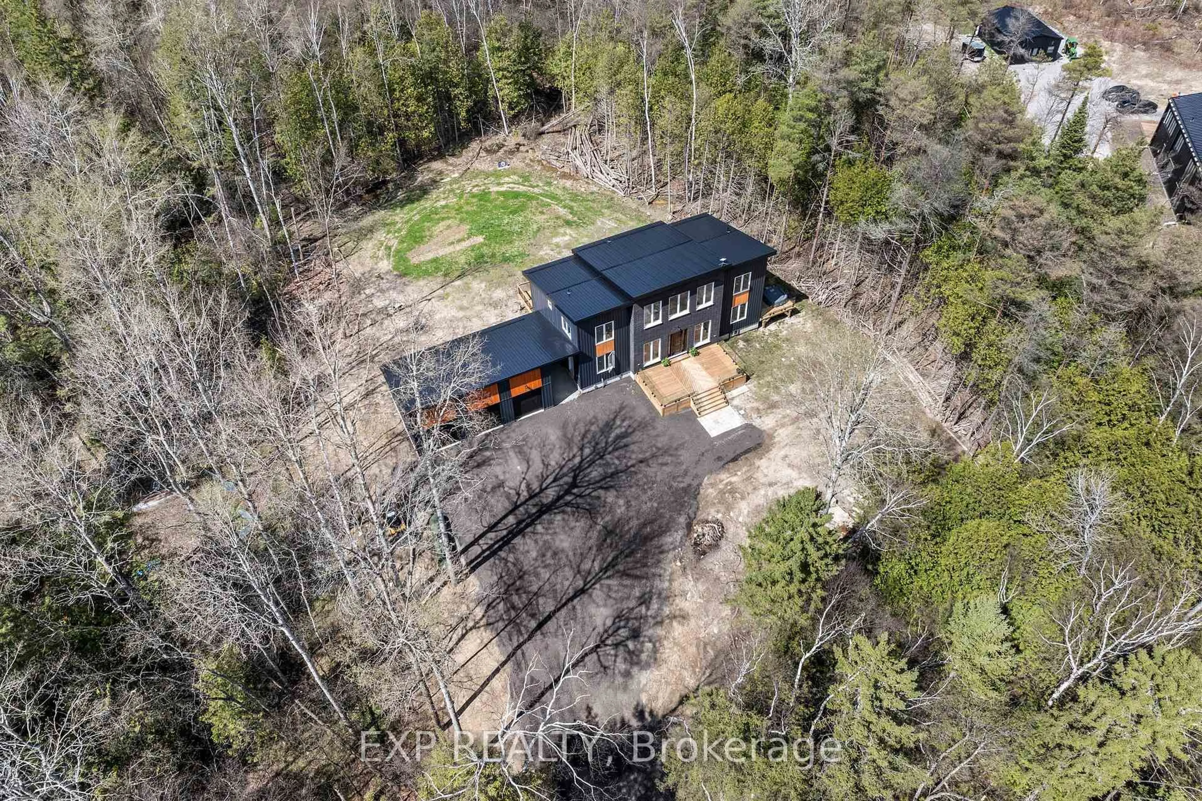 A pic from outside/outdoor area/front of a property/back of a property/a pic from drone, forest/trees view for 389 Concession 2 Rd, Brock Ontario L0C 1H0