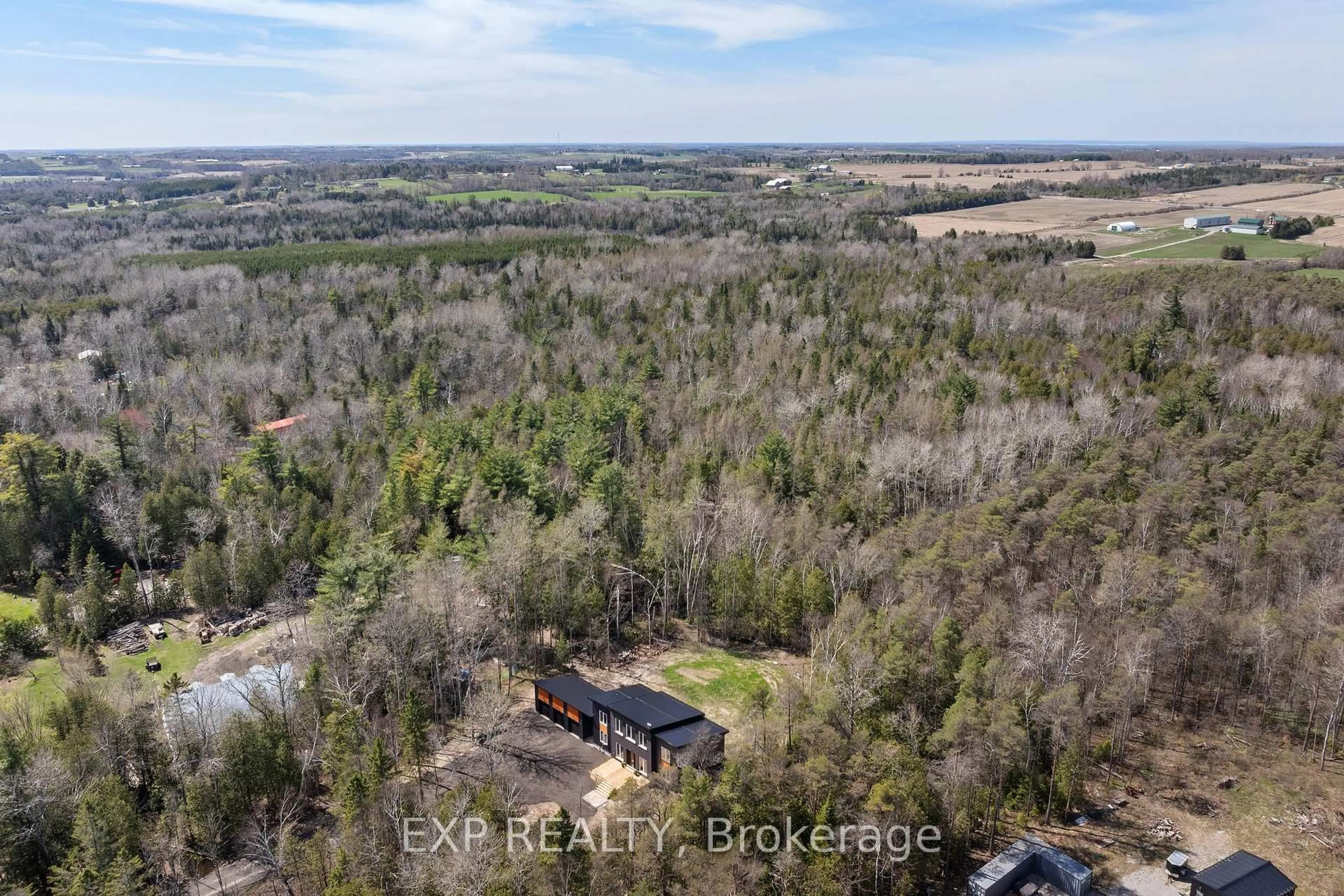 A pic from outside/outdoor area/front of a property/back of a property/a pic from drone, forest/trees view for 389 Concession 2 Rd, Brock Ontario L0C 1H0