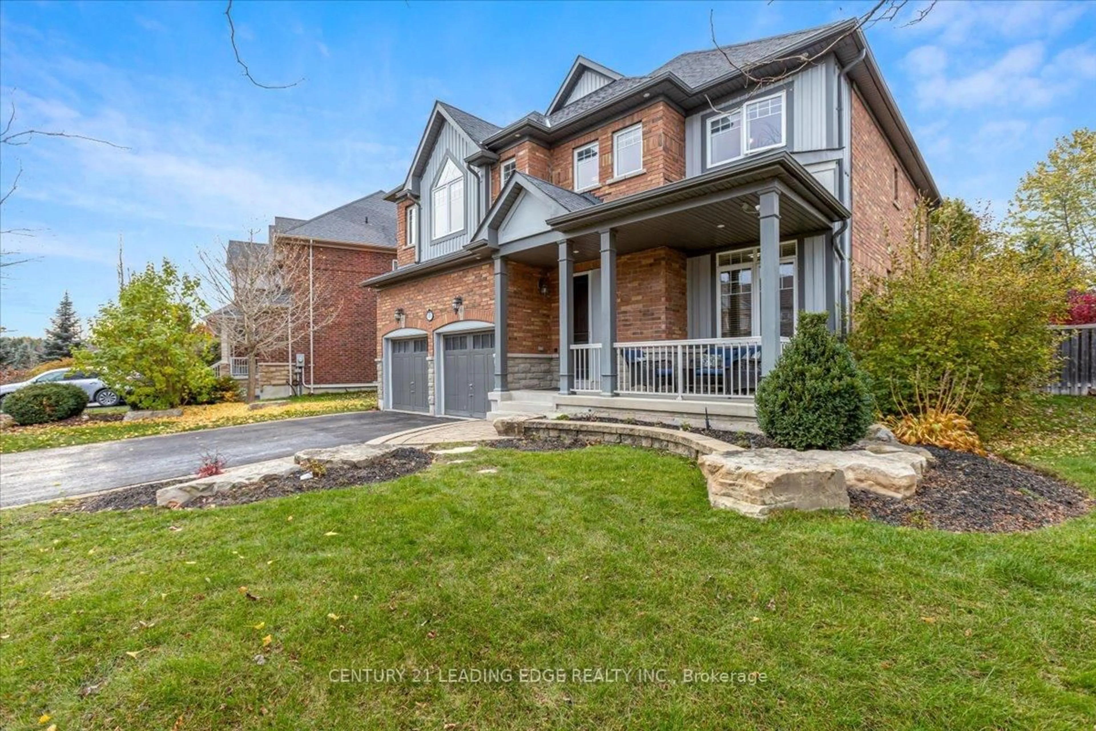 Home with brick exterior material, street for 55 CAMPBELL Dr, Uxbridge Ontario L9P 0B3