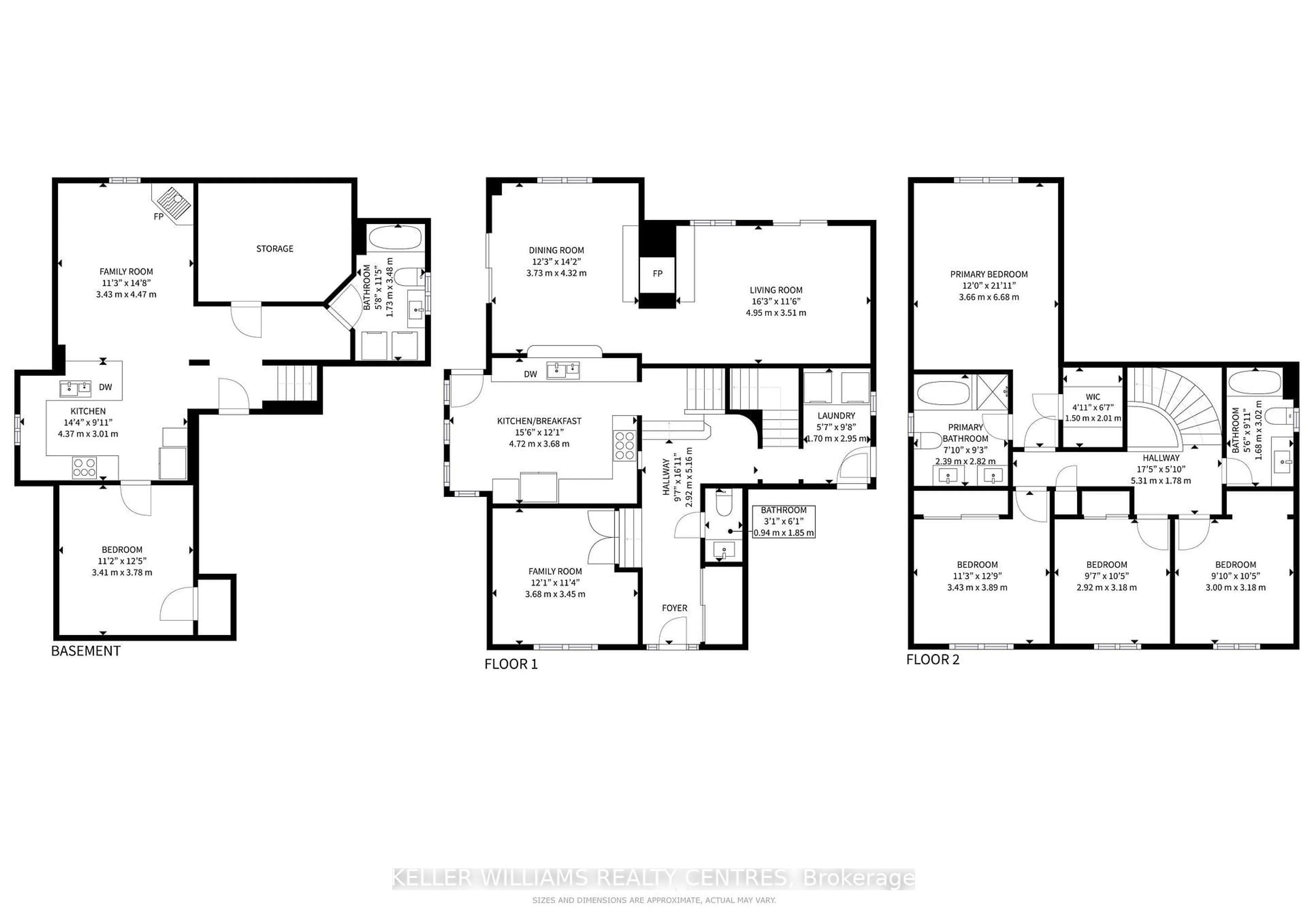 Floor plan for 340 Lori Ave, Whitchurch-Stouffville Ontario L4A 6C2