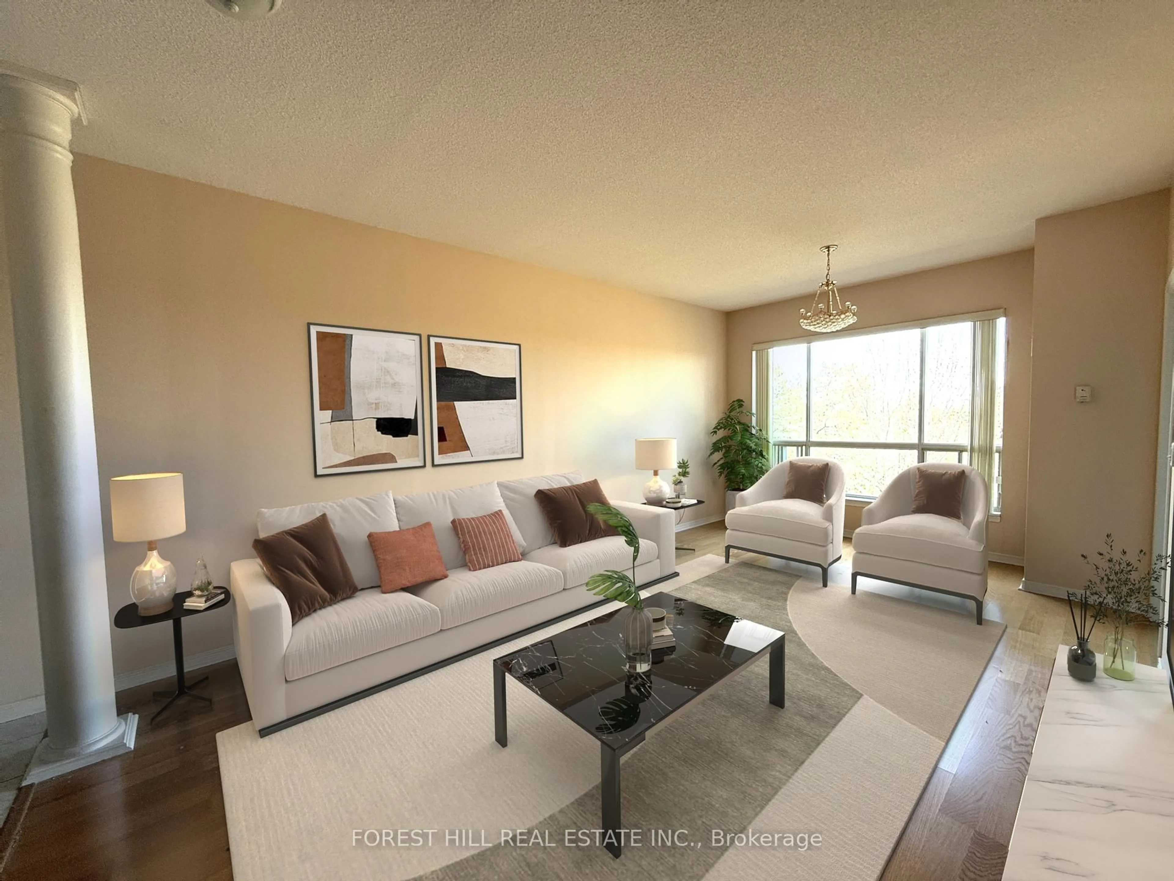 Living room with furniture, unknown for 2 Maison Parc Crt #523, Vaughan Ontario L4J 9K4