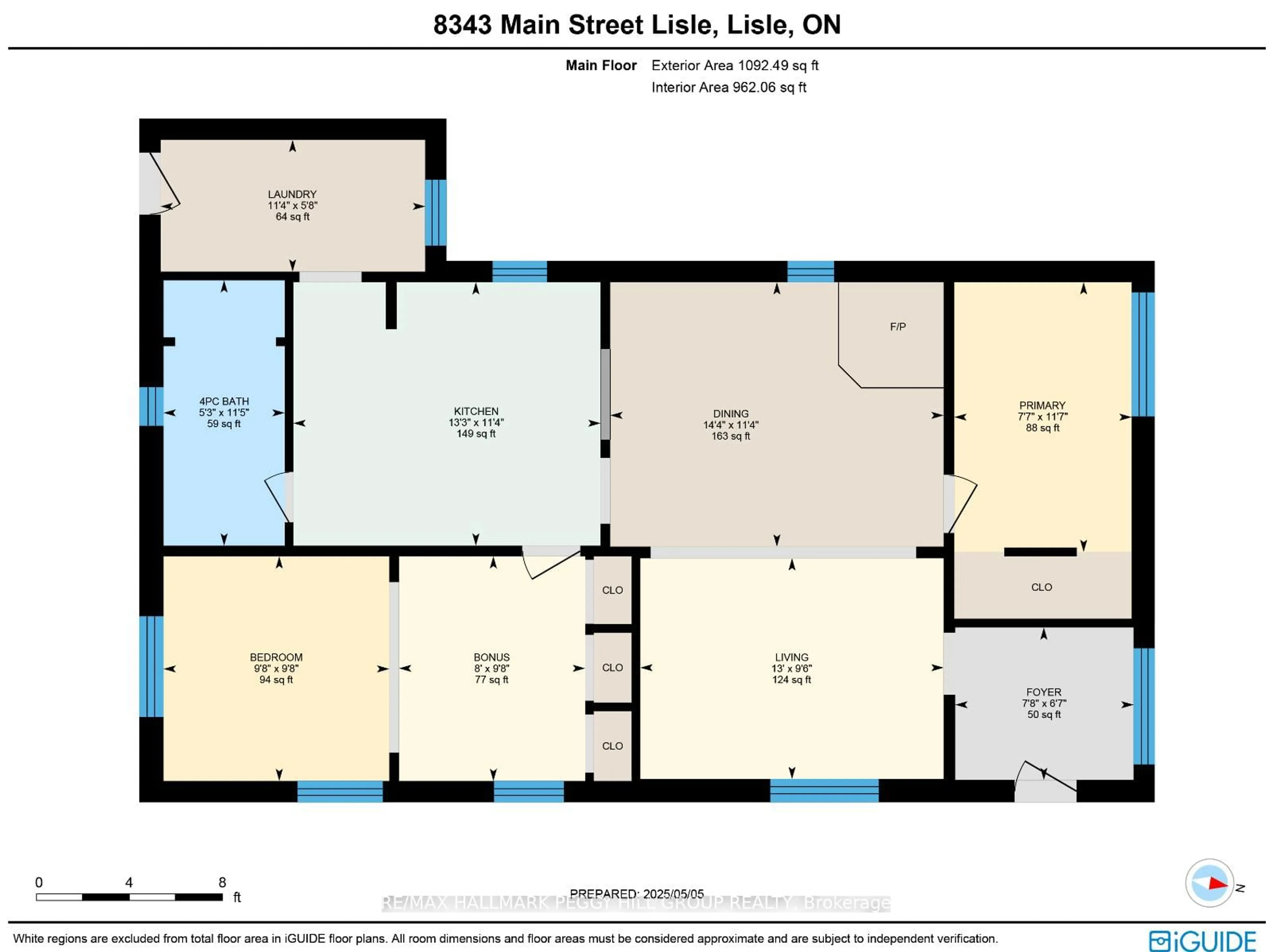 Floor plan for 8343 Main Street Lisle N/A, Adjala-Tosorontio Ontario L0M 1M0
