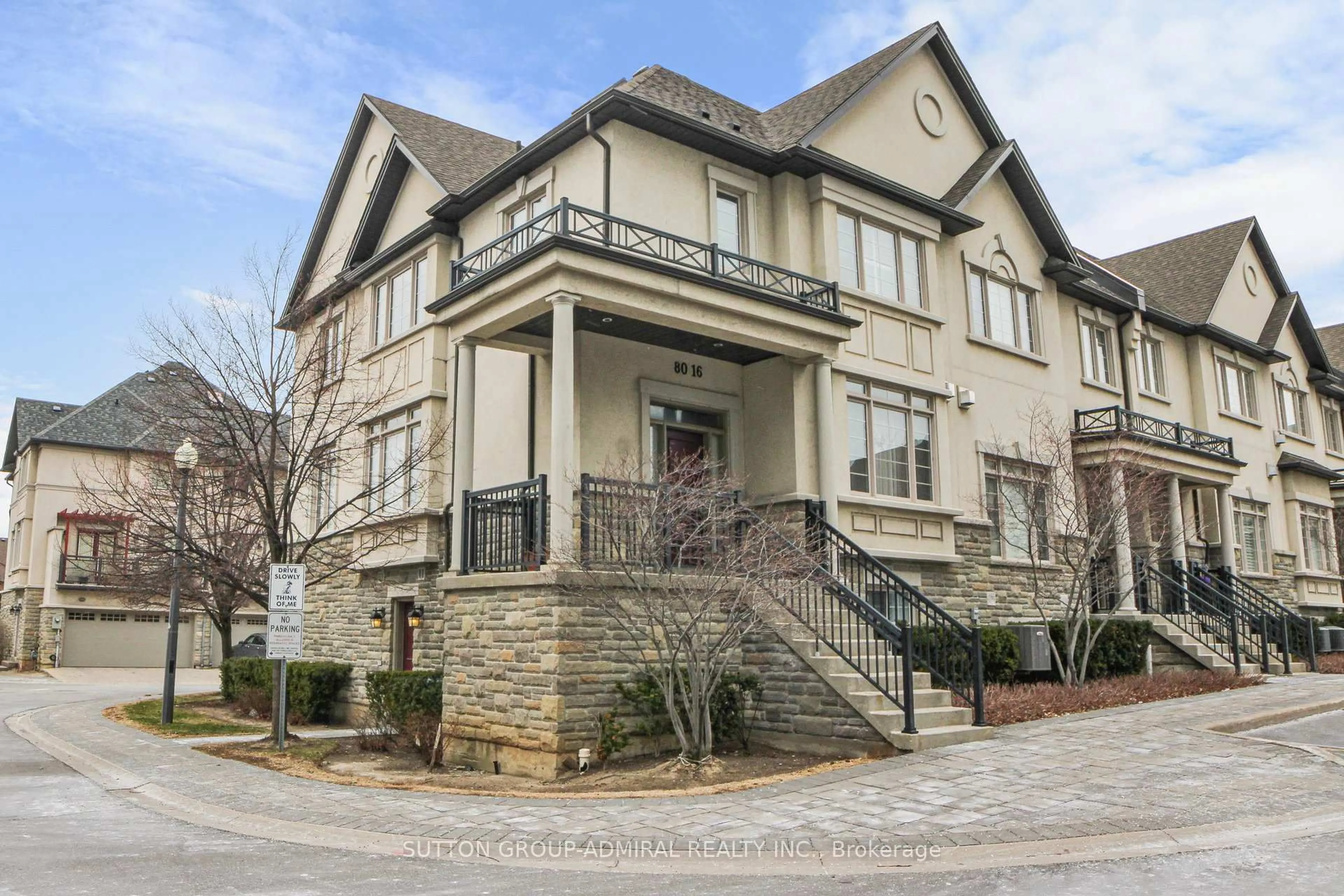 Home with brick exterior material, street for 80 North Park Rd #16, Vaughan Ontario L4J 0G8