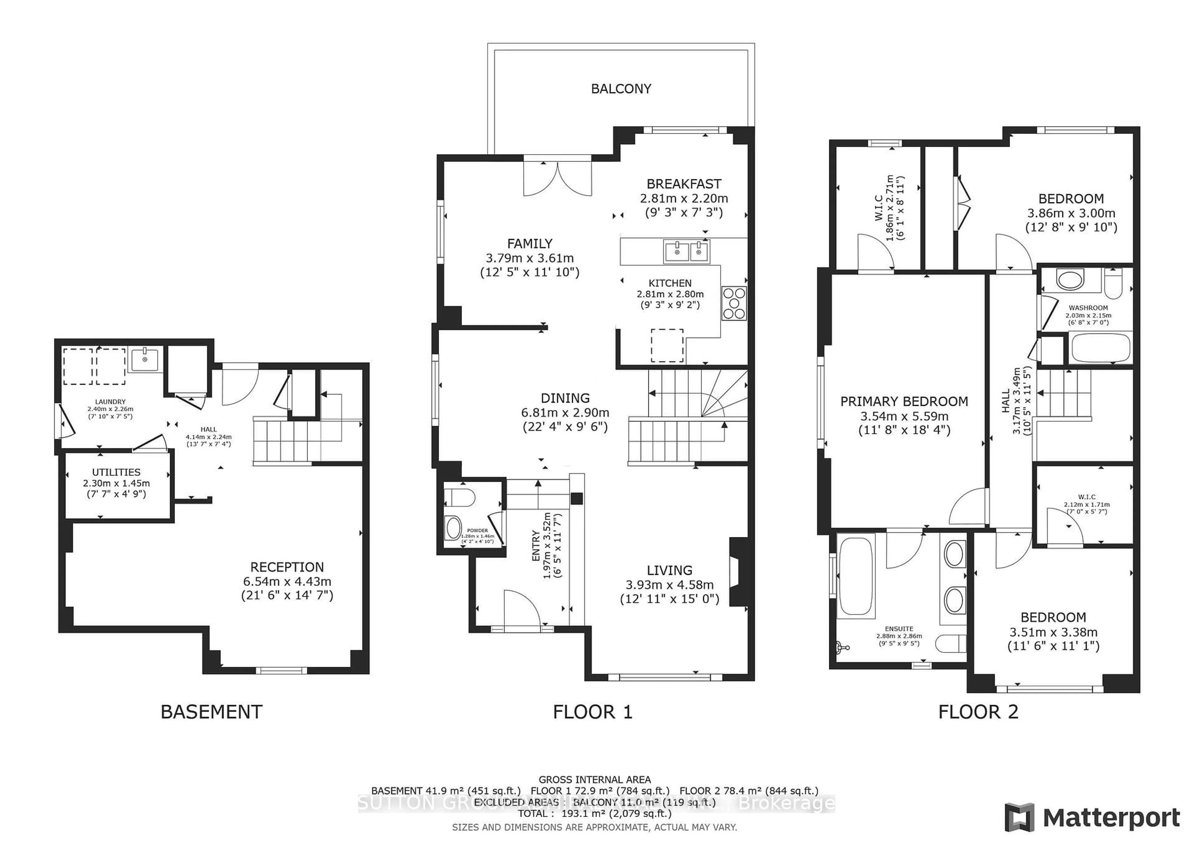 Floor plan for 80 North Park Rd #16, Vaughan Ontario L4J 0G8